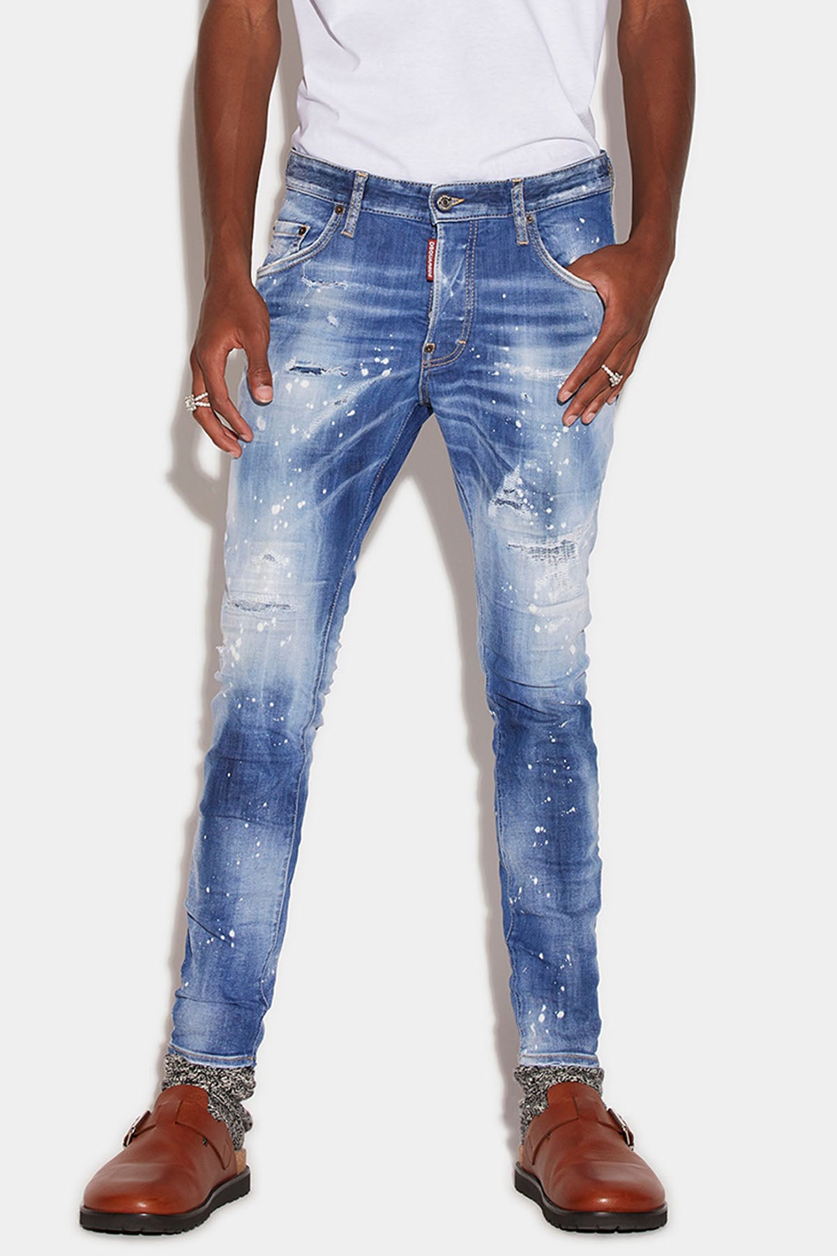 Dsquared Skater Yama ve Yırtık Detaylı Jeans-Libas Trendy Fashion Store