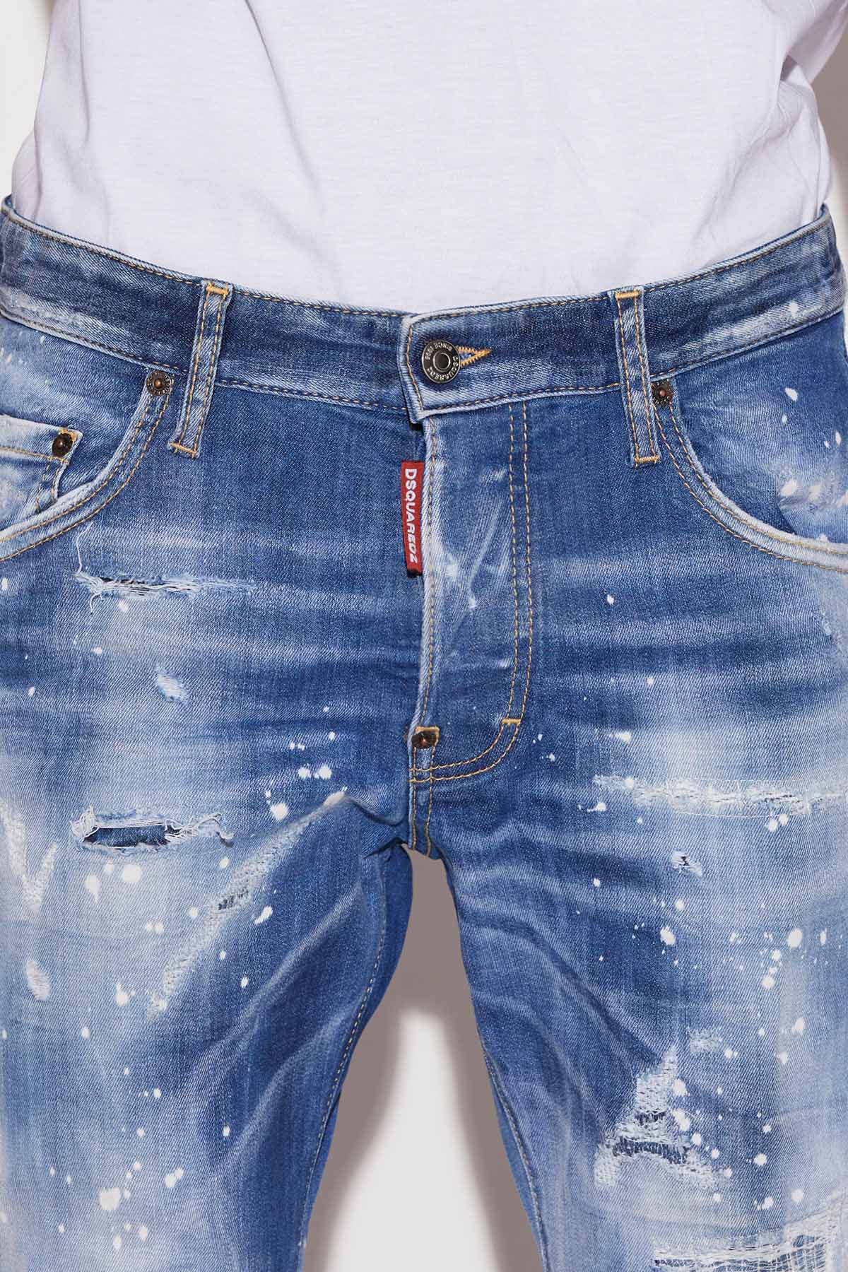 Dsquared Skater Yama ve Yırtık Detaylı Jeans-Libas Trendy Fashion Store
