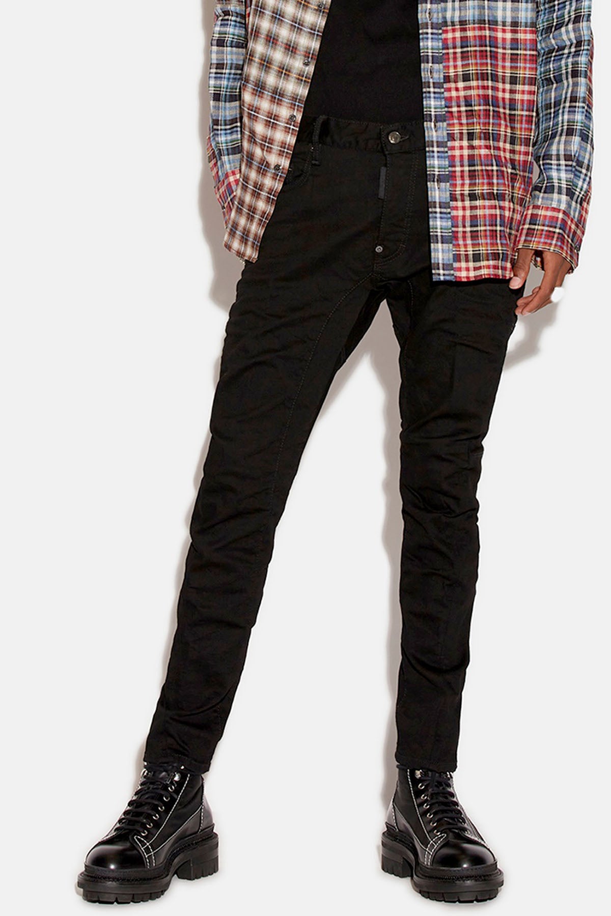 Dsquared Skater Black Bull Jeans-Libas Trendy Fashion Store