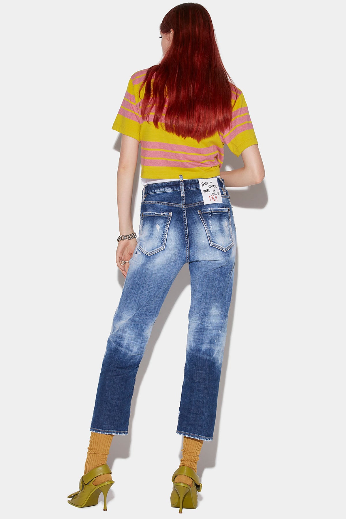 Dsquared Boston Yama Ve Yırtık Detaylı Jeans-Libas Trendy Fashion Store
