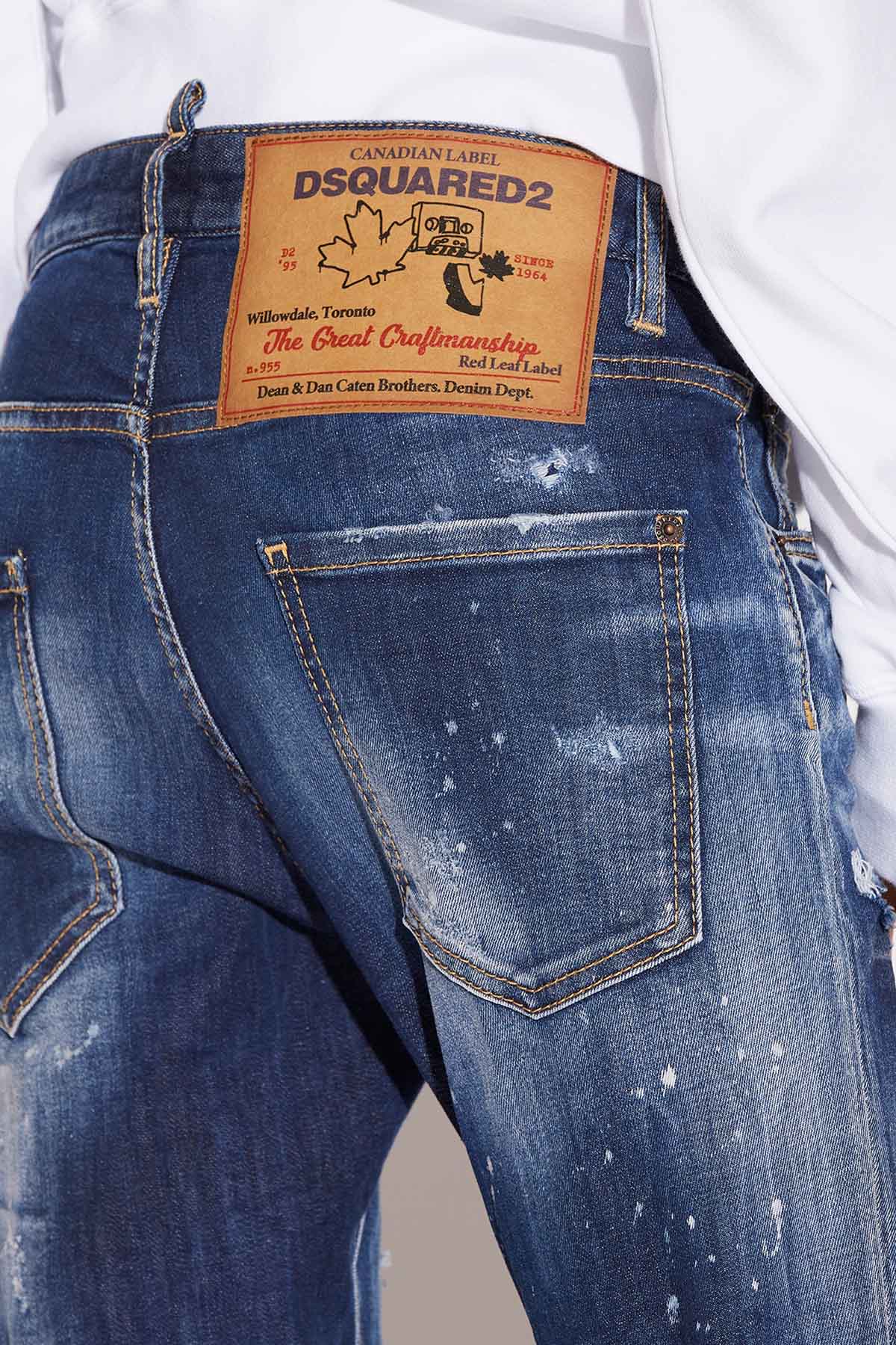 Dsquared Boston Yırtık Detaylı Jeans-Libas Trendy Fashion Store