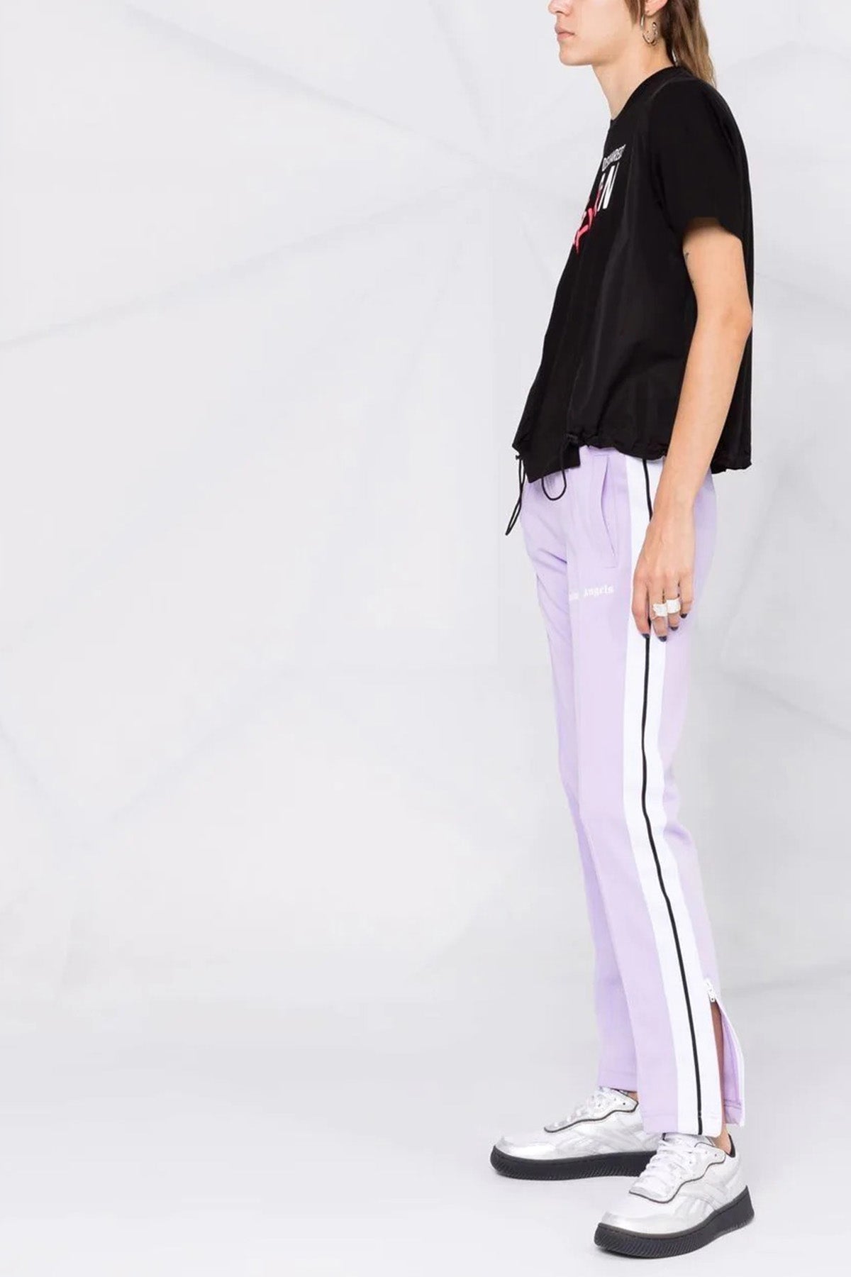 Dsquared Etek Ucu Büzgülü Logolu Geniş Kesim T-shirt-Libas Trendy Fashion Store