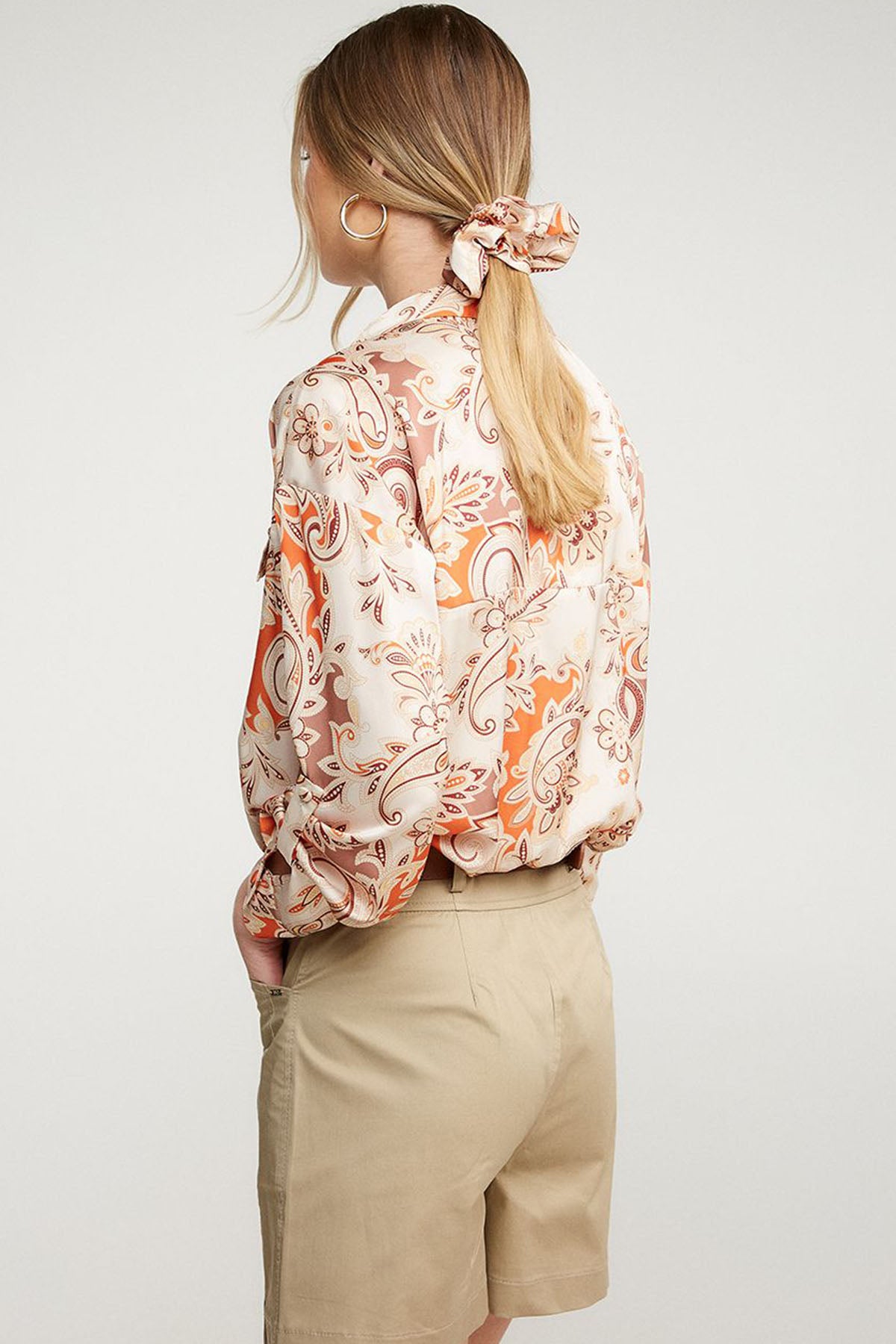 Bsb Şal Desenli Gömlek-Libas Trendy Fashion Store