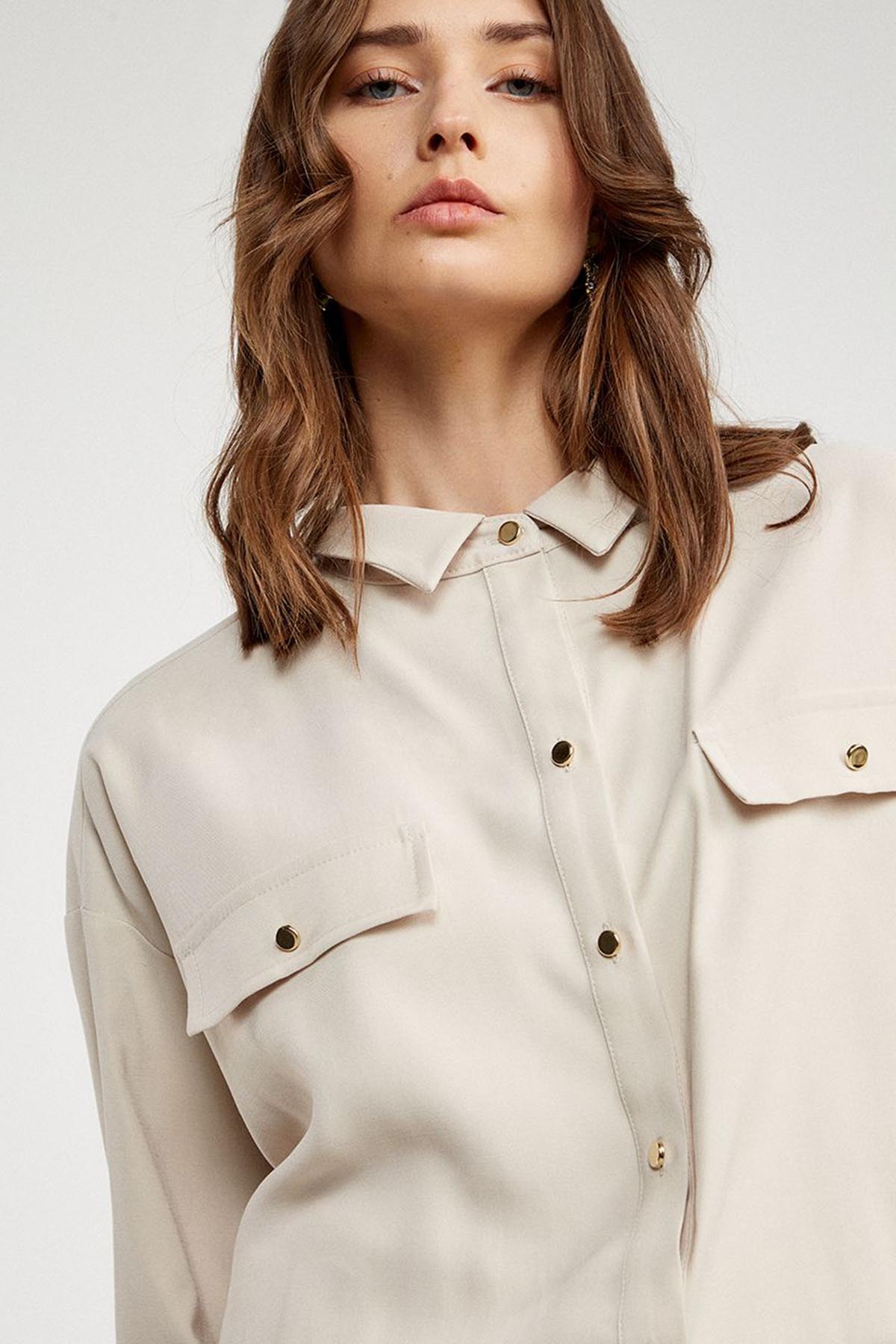 Bsb Geniş Kesim Gömlek-Libas Trendy Fashion Store