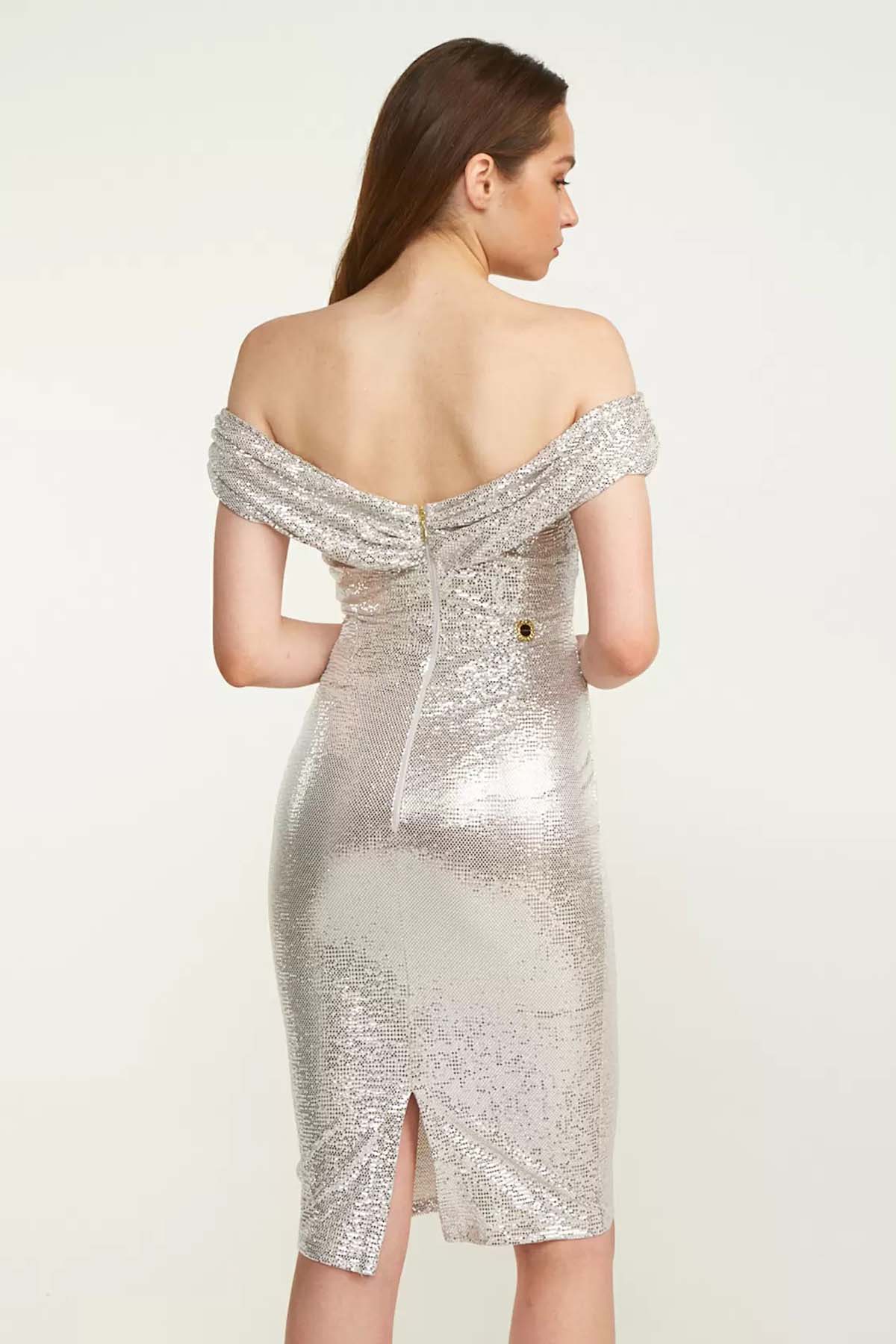 Lynne Dizüstü Payetli Straplez Elbise-Libas Trendy Fashion Store