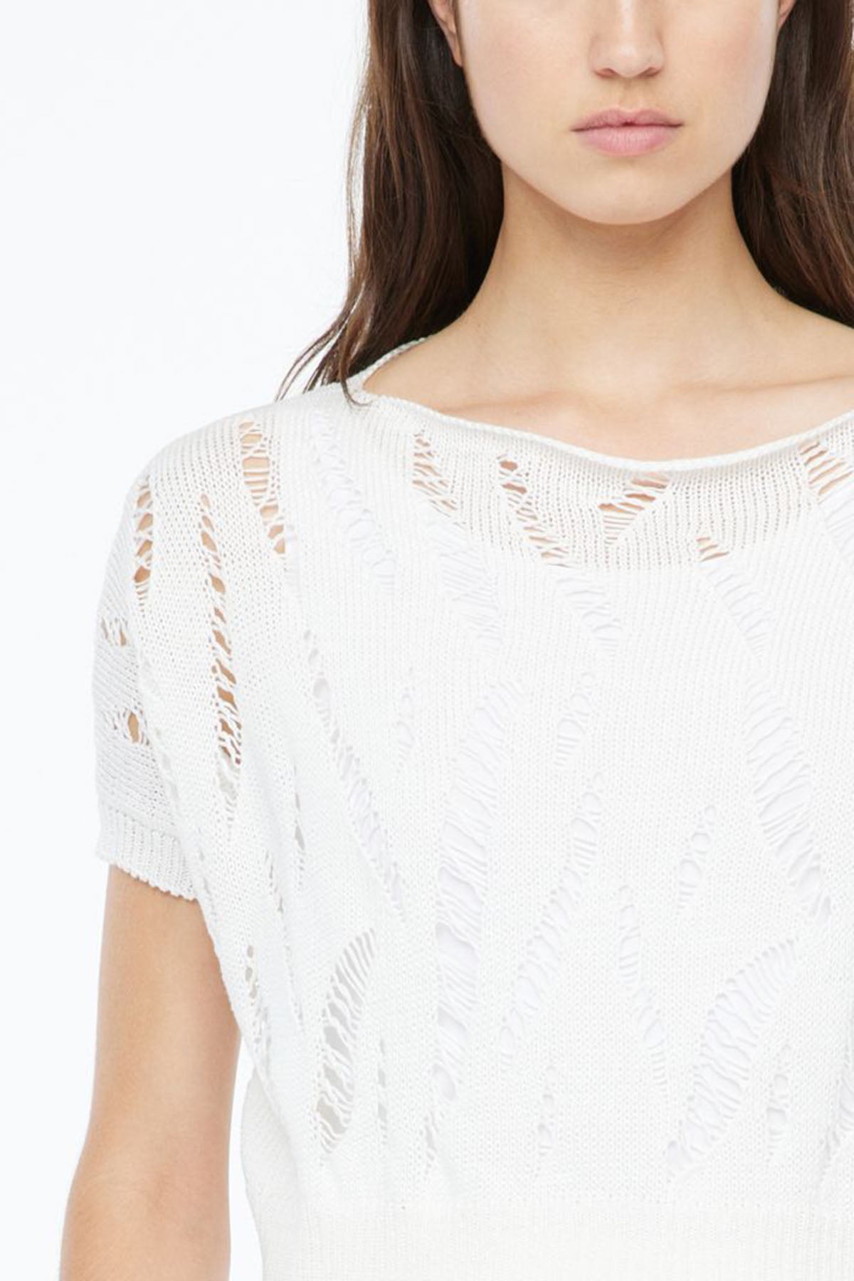 Sarah Pacini Geniş Kesim Crop Örme Bluz-Libas Trendy Fashion Store