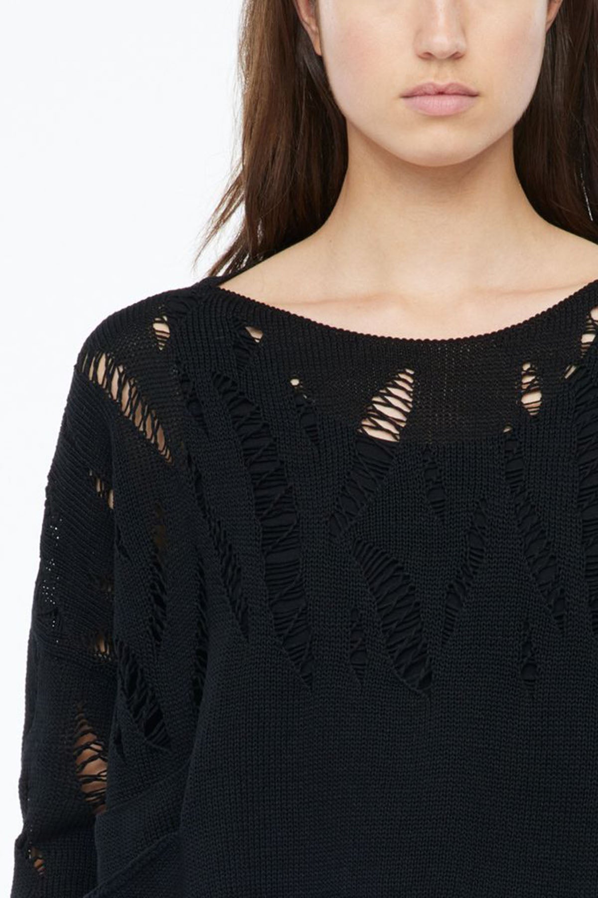 Sarah Pacini Geniş Kesim Crop Triko-Libas Trendy Fashion Store