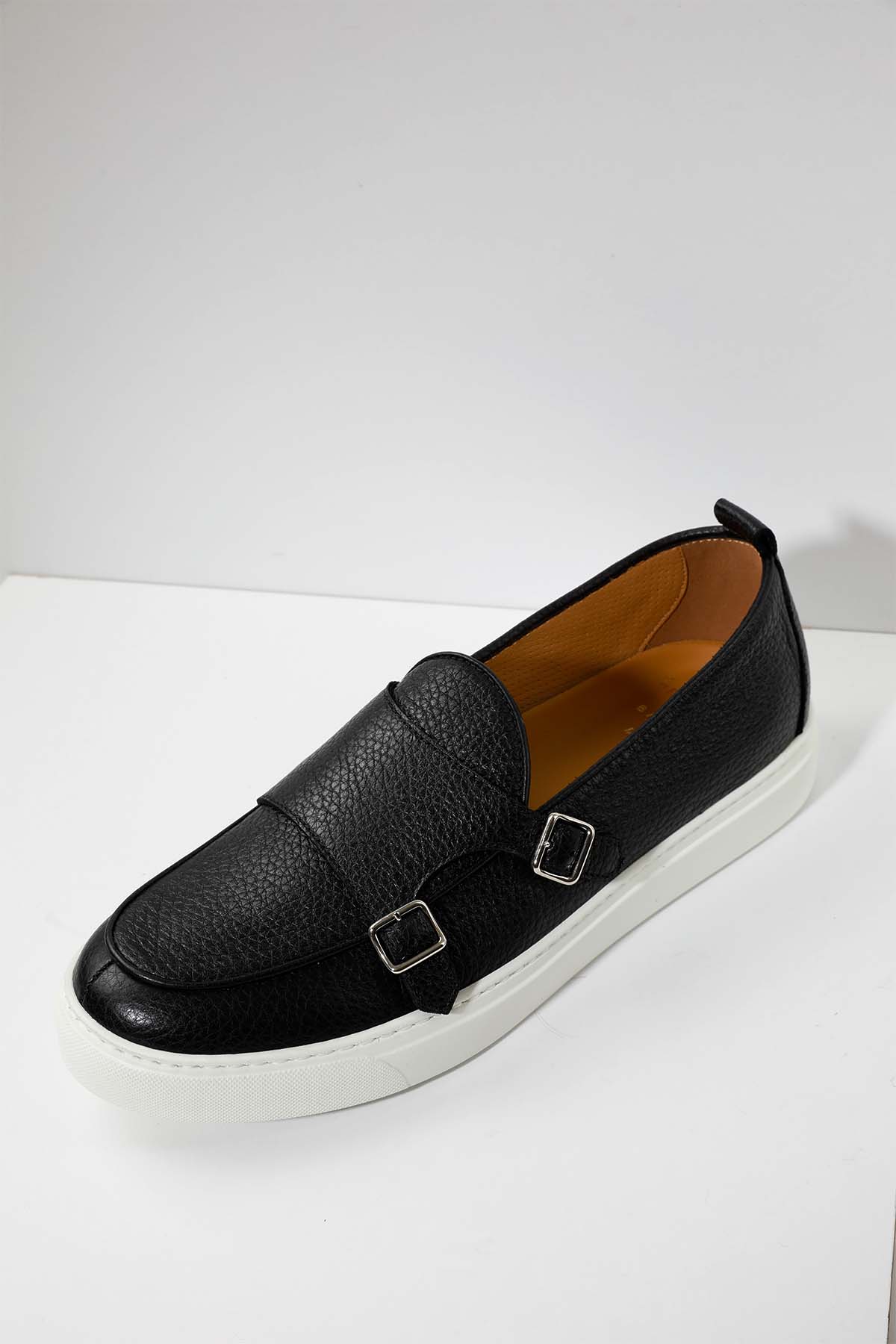 Henderson Tiff Deri Çift Tokalı Monk Loafer Ayakkabı-Libas Trendy Fashion Store