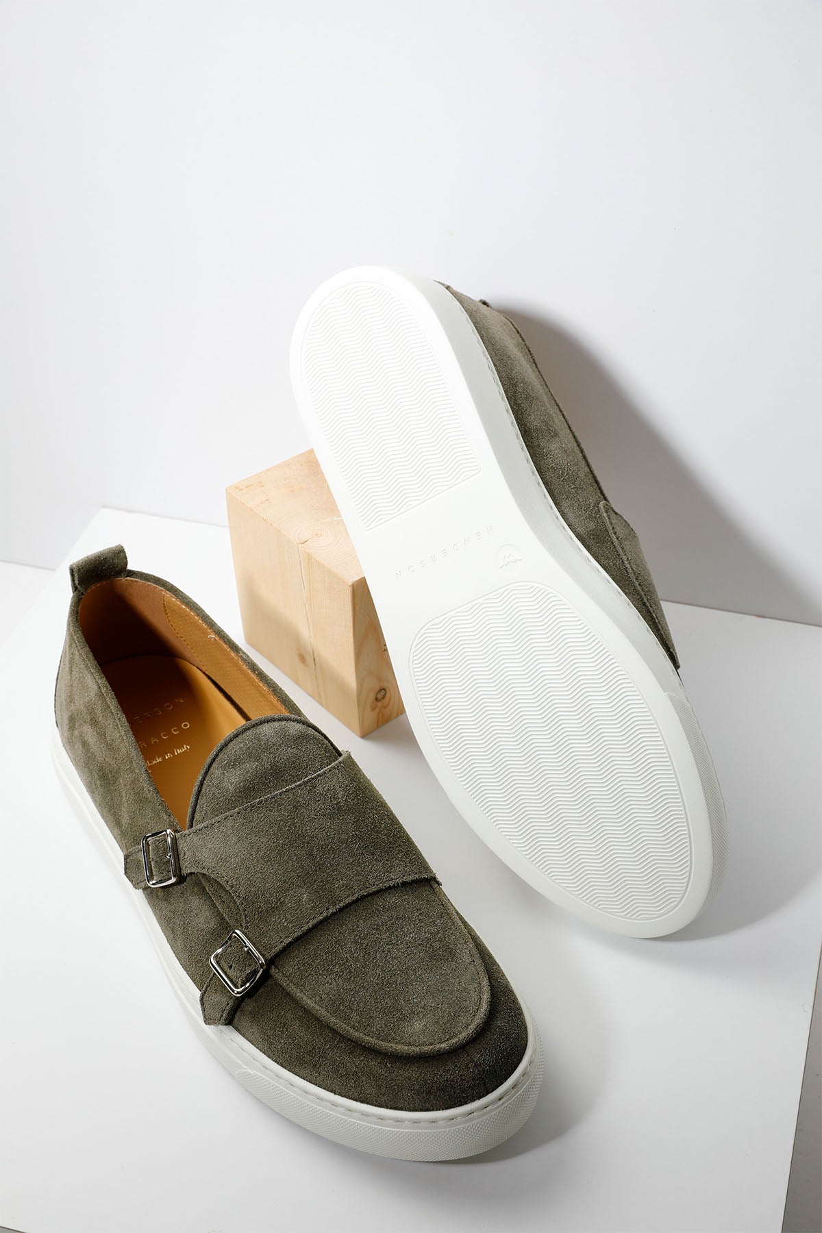 Henderson Tiff Süet Çift Tokalı Monk Loafer Ayakkabı-Libas Trendy Fashion Store