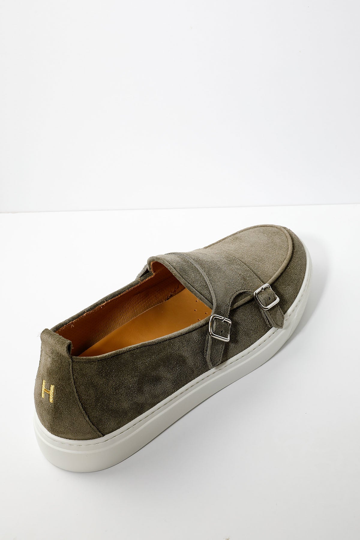 Henderson Tiff Süet Çift Tokalı Monk Loafer Ayakkabı-Libas Trendy Fashion Store