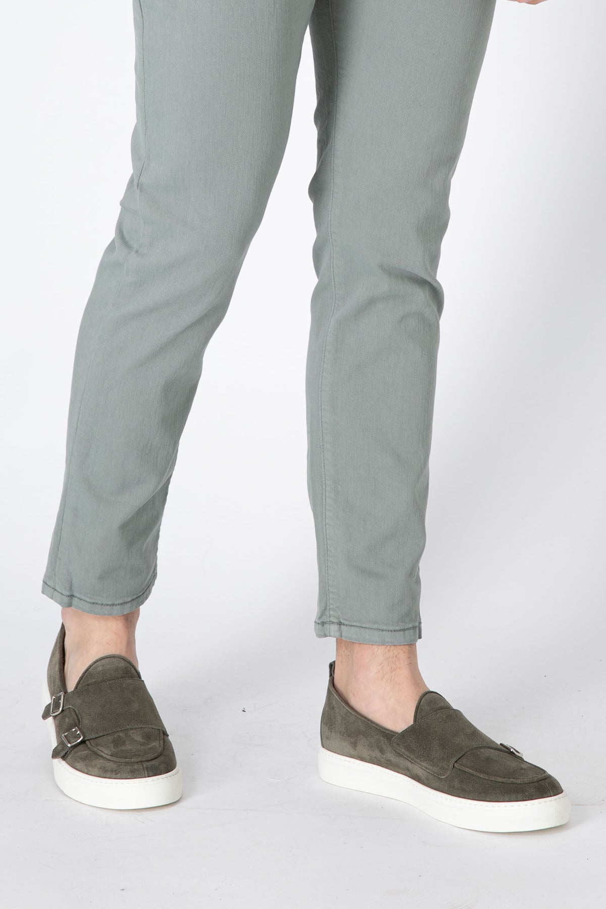 Henderson Tiff Süet Çift Tokalı Monk Loafer Ayakkabı-Libas Trendy Fashion Store