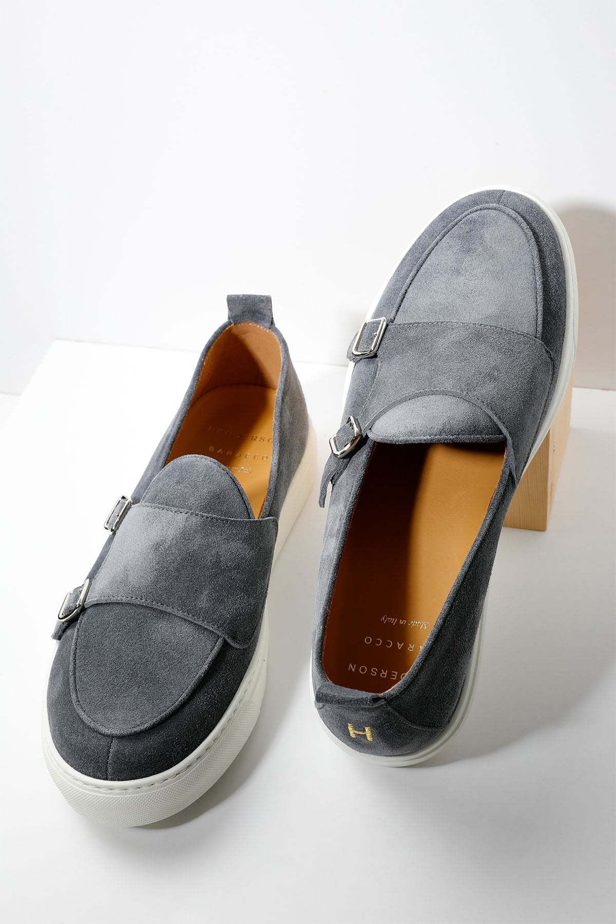 Henderson Tiff Süet Çift Tokalı Monk Loafer Ayakkabı-Libas Trendy Fashion Store