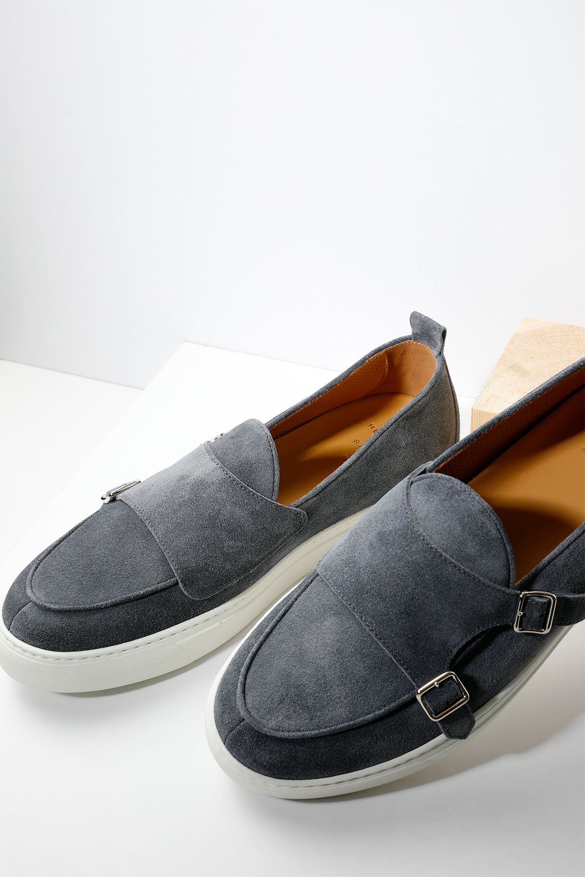 Henderson Tiff Süet Çift Tokalı Monk Loafer Ayakkabı-Libas Trendy Fashion Store