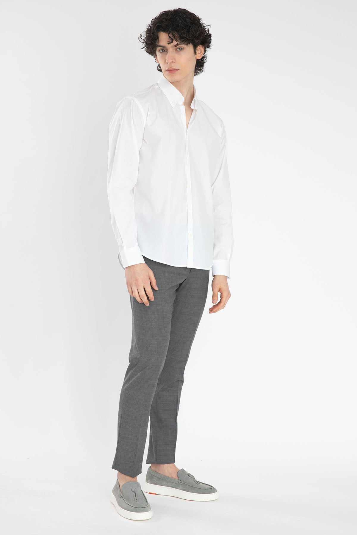 Poggianti Pisa Düğmeli Yaka Gömlek-Libas Trendy Fashion Store