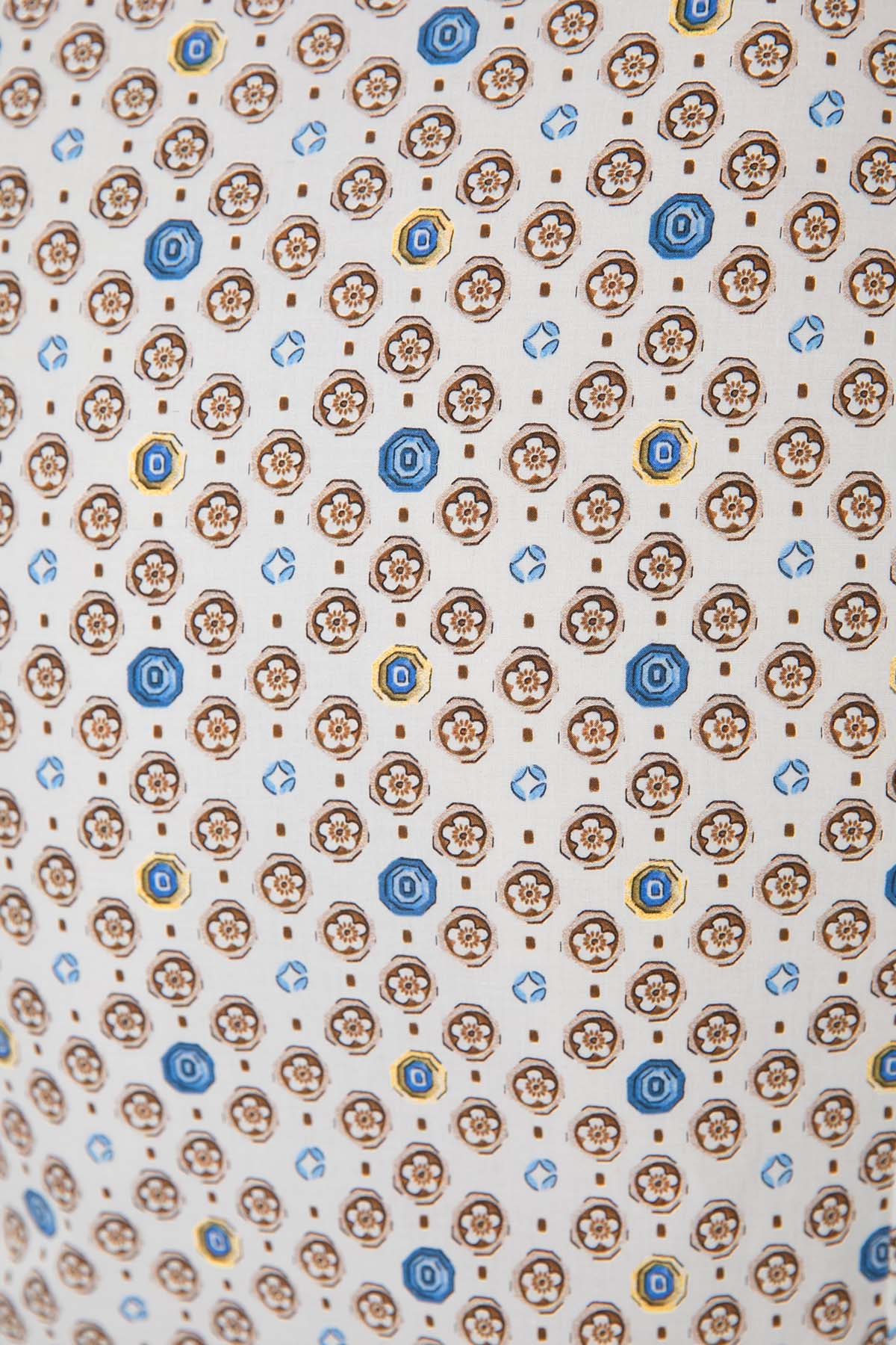 Poggianti Bucine İtalyan Yaka Desenli Gömlek-Libas Trendy Fashion Store