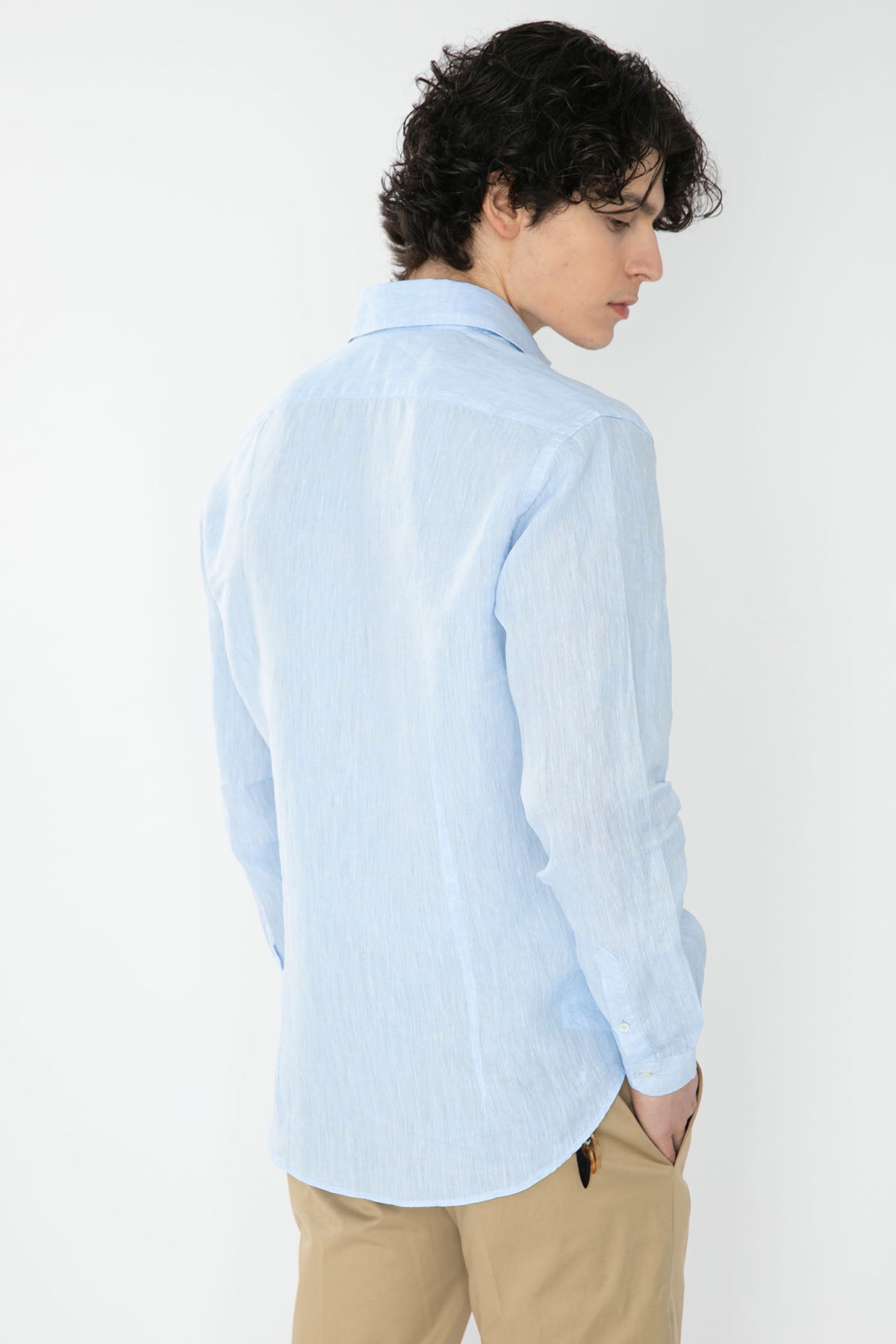 Poggianti Firenze Fransız Yaka Keten Gömlek-Libas Trendy Fashion Store