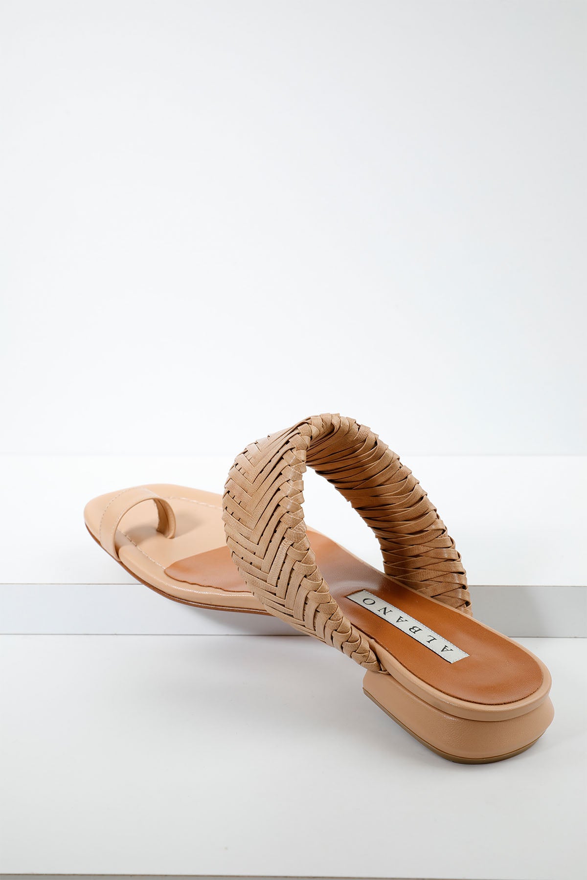 Albano Küt Burun Topuklu Deri Terlik-Libas Trendy Fashion Store