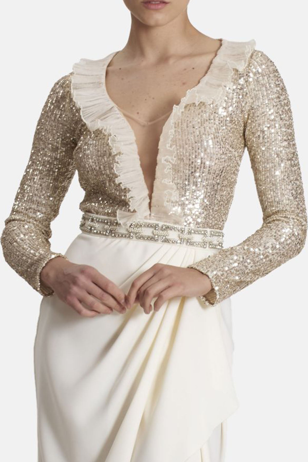 Elisabetta Franchi Uzun Abiye Elbise-Libas Trendy Fashion Store