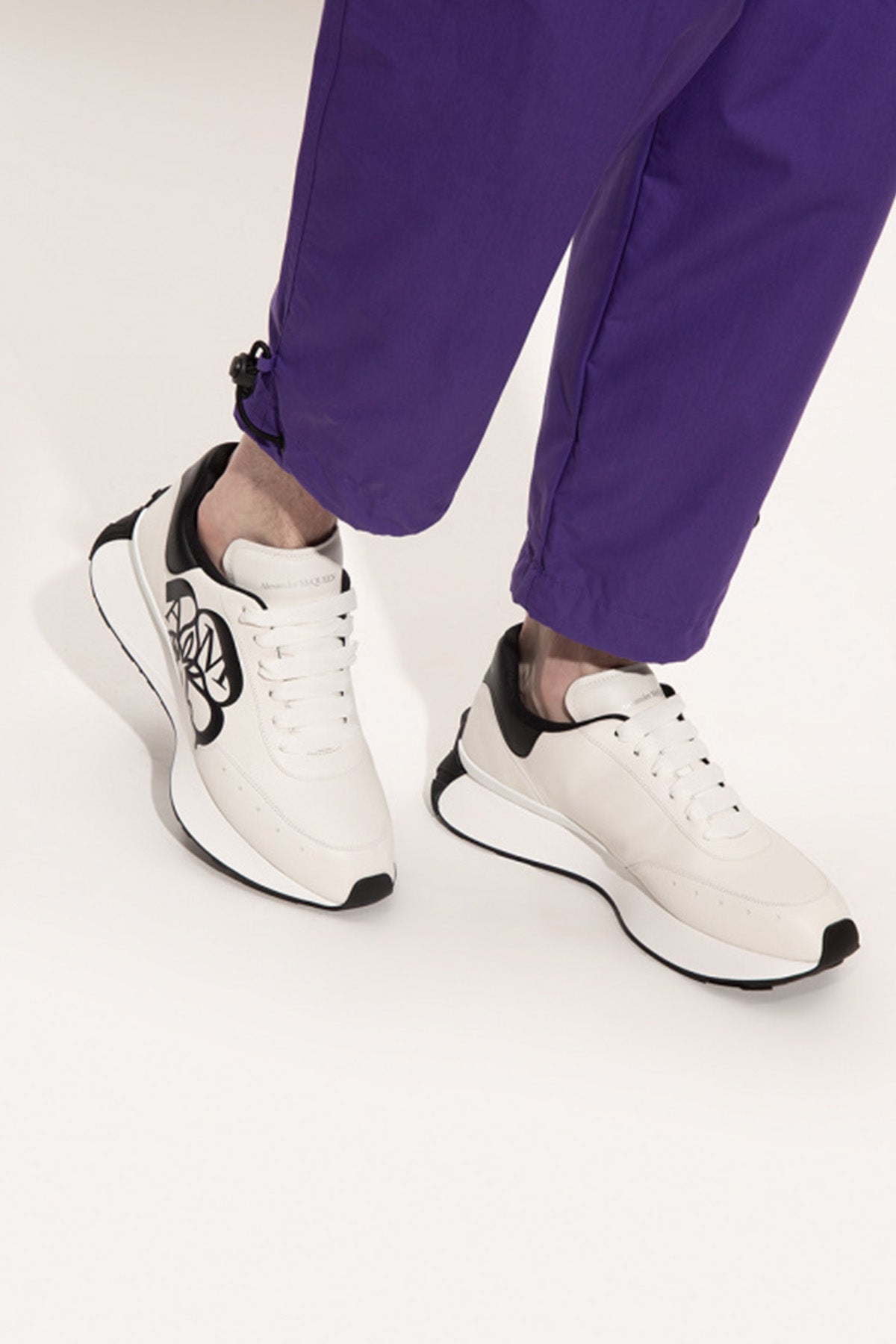 Alexander Mcqueen Deri Sneaker Ayakkabı-Libas Trendy Fashion Store