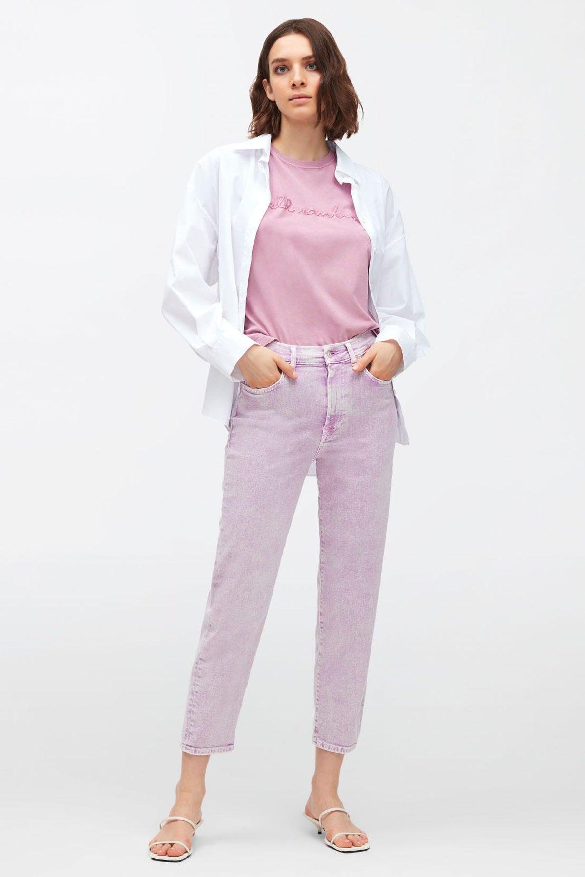 7 For All Mankind Malia Yüksek Bel Straight Fit Jeans-Libas Trendy Fashion Store