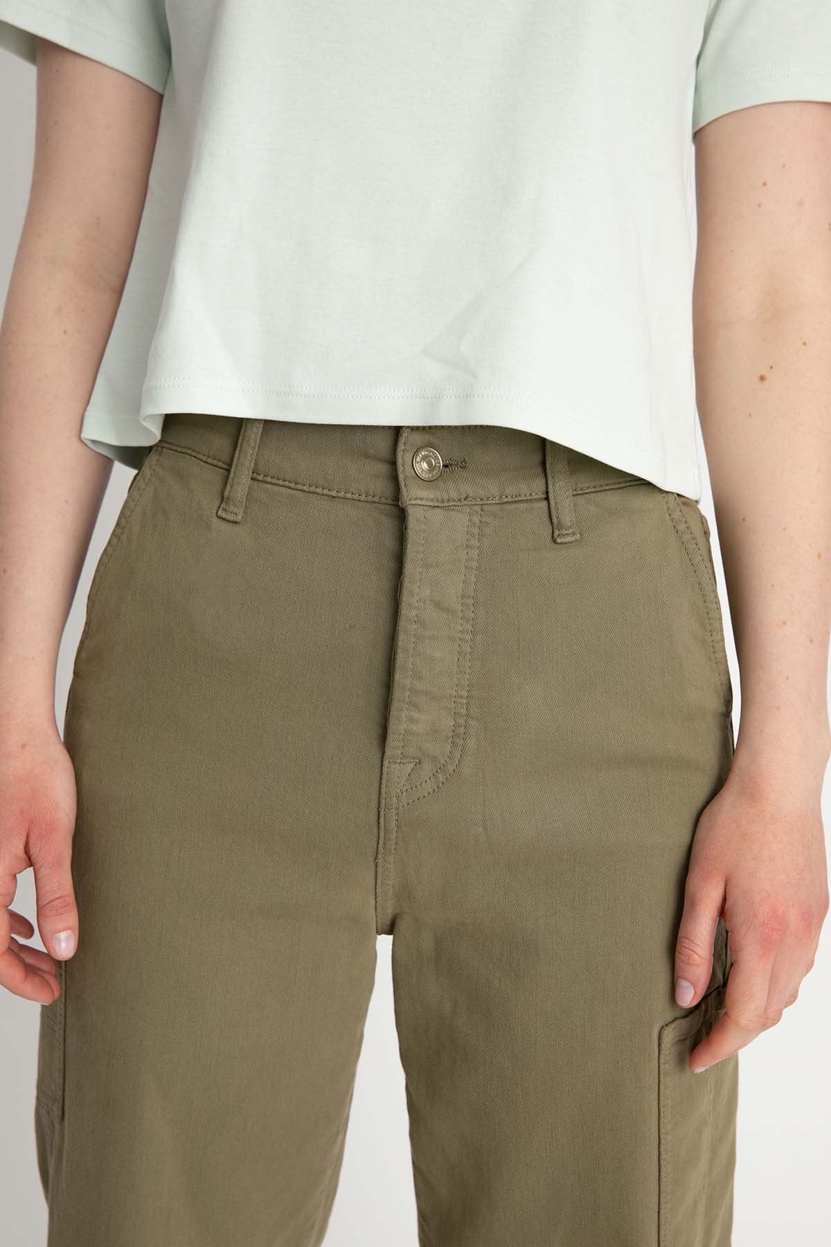 7 For All Mankind Dylan Painter Yüksek Bel Kargo Pantolon-Libas Trendy Fashion Store