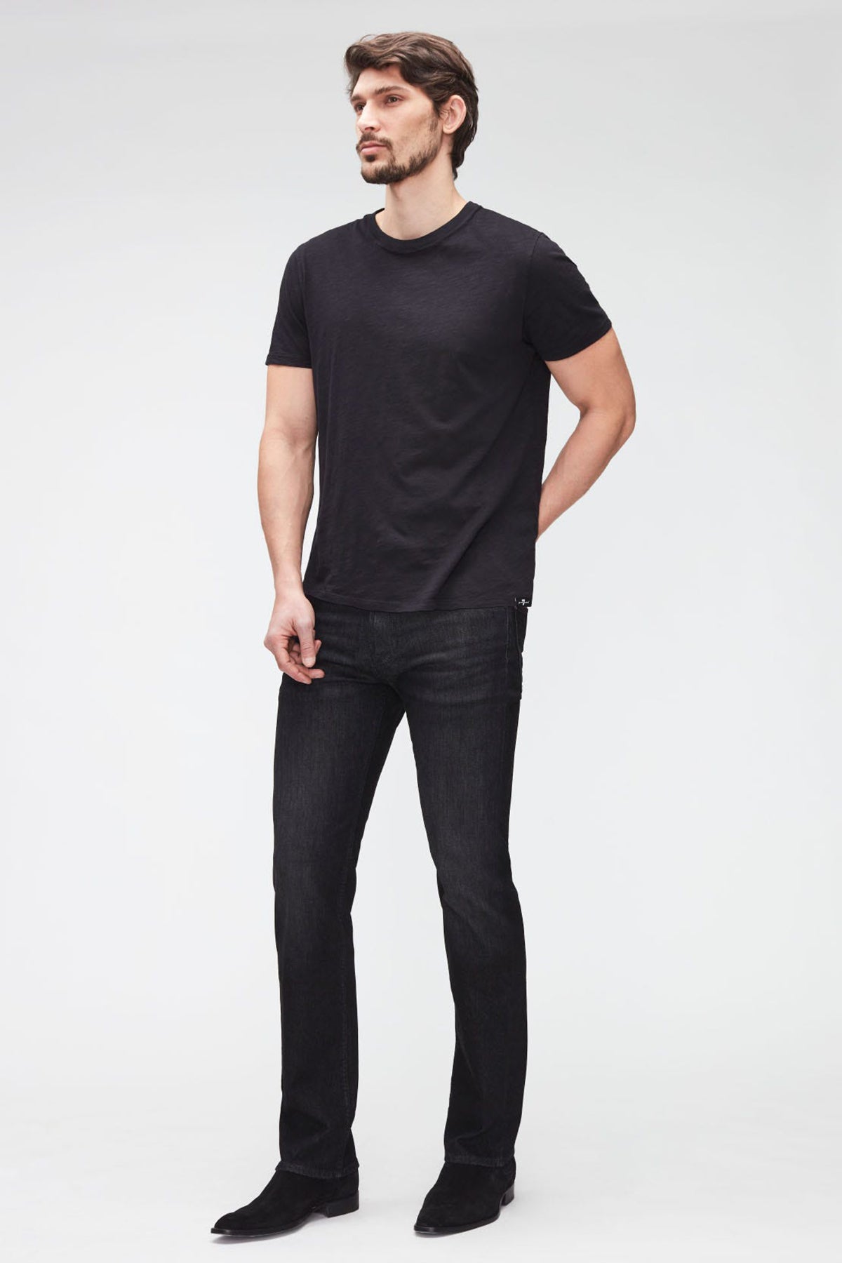 7 For All Mankind Yuvarlak Yaka Organik Pamuklu T-shirt-Libas Trendy Fashion Store