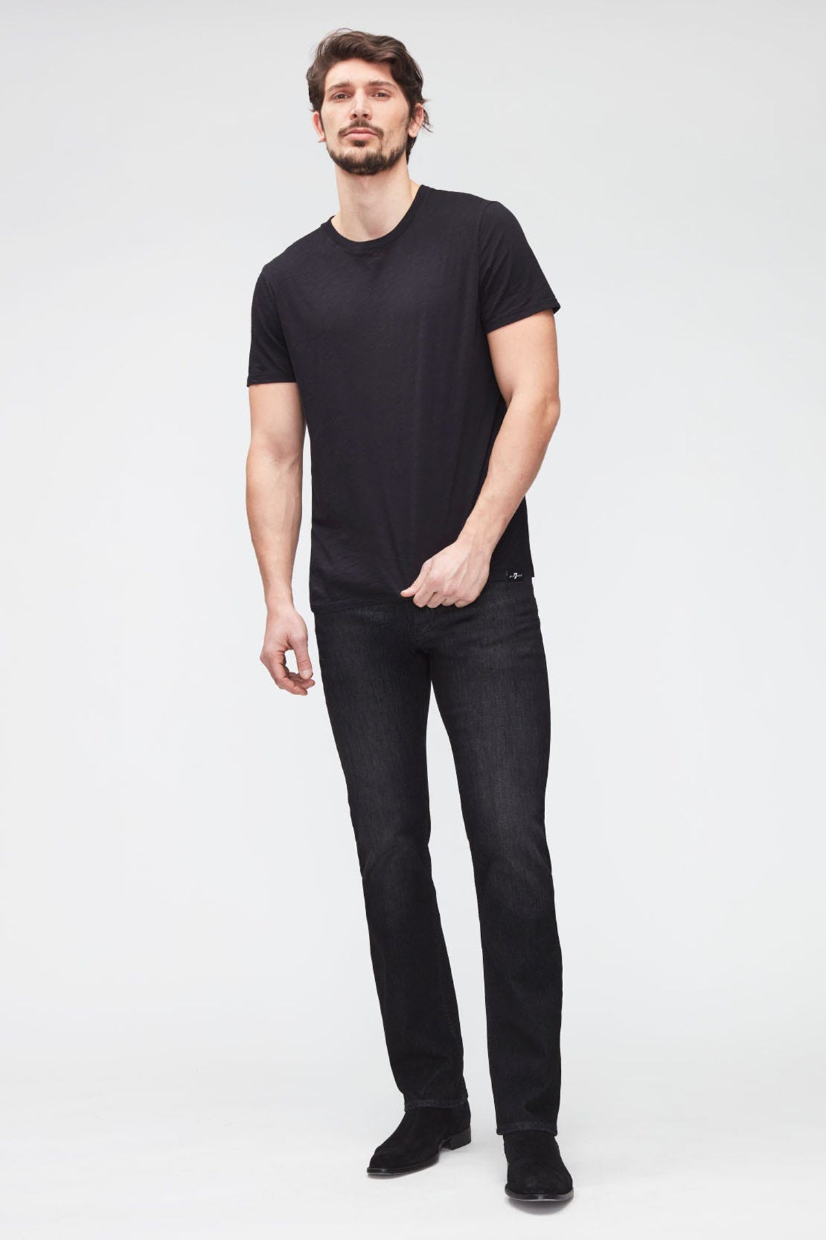 7 For All Mankind Yuvarlak Yaka Organik Pamuklu T-shirt-Libas Trendy Fashion Store