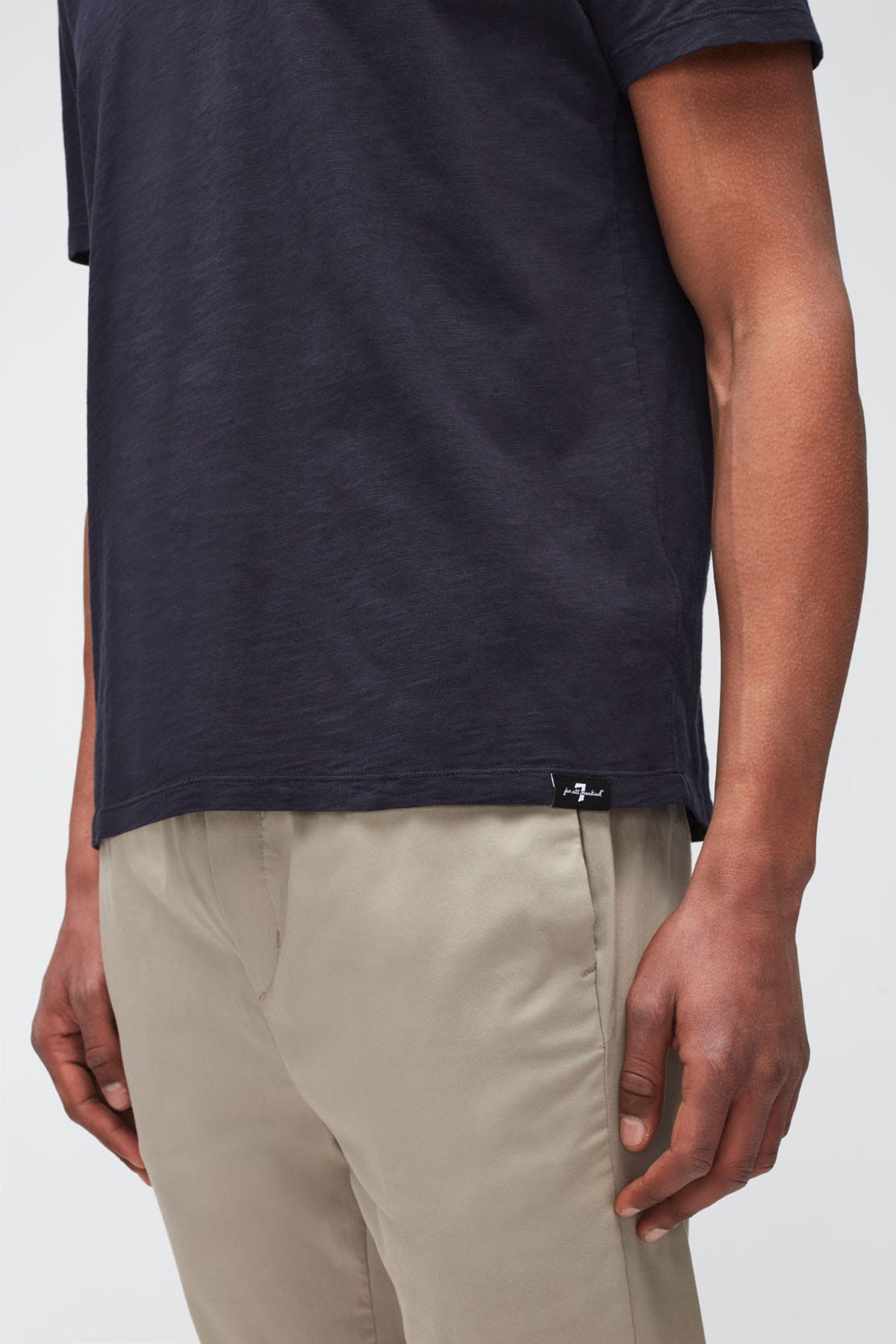 7 For All Mankind Yuvarlak Yaka Organik Pamuklu T-shirt-Libas Trendy Fashion Store