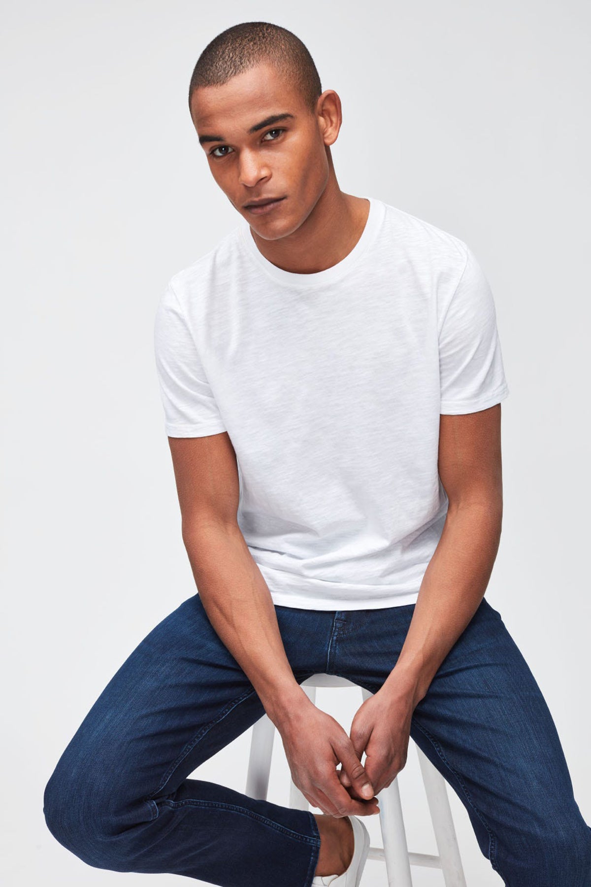 7 For All Mankind Yuvarlak Yaka Organik Pamuklu T-shirt-Libas Trendy Fashion Store