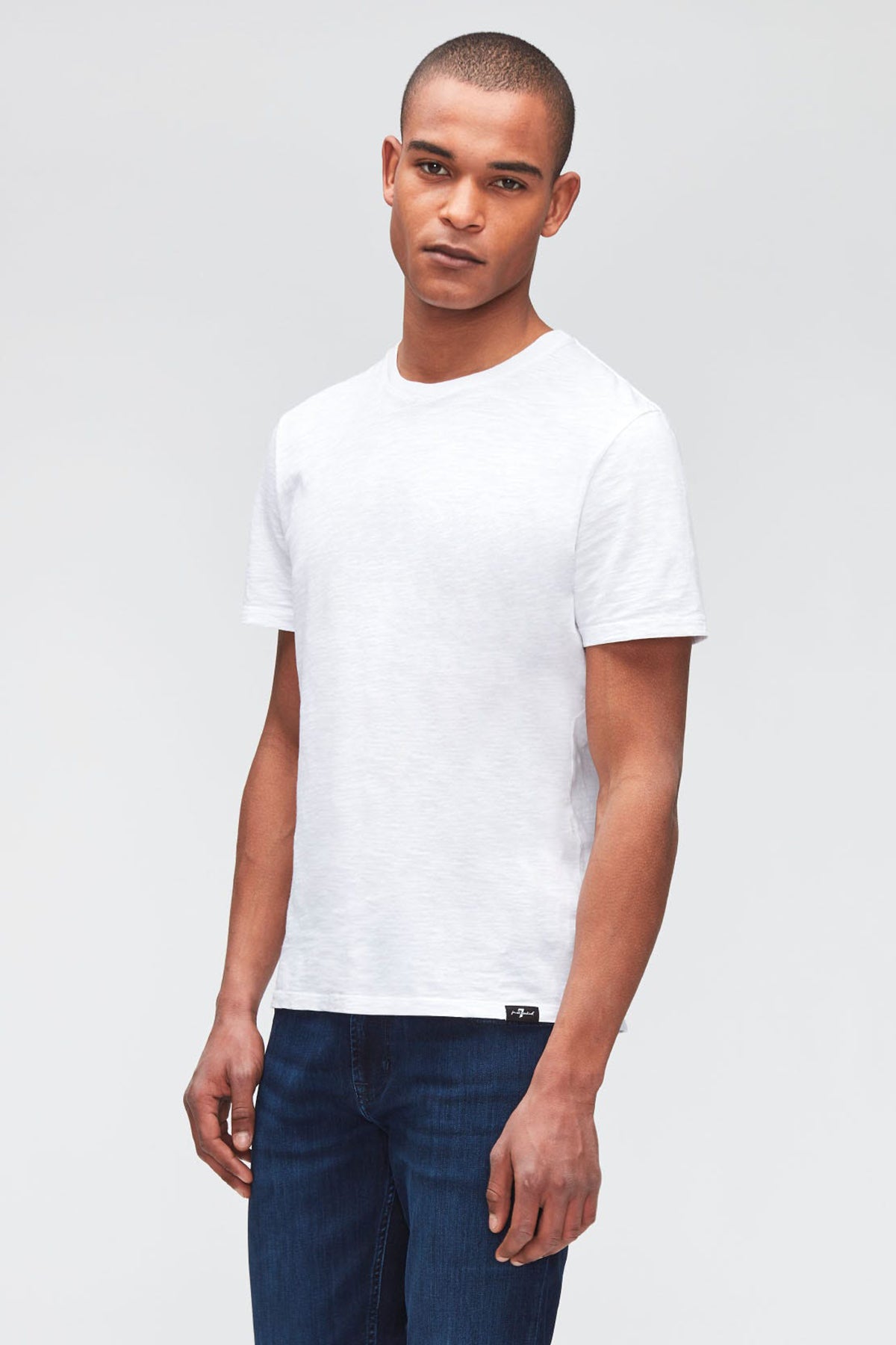 7 For All Mankind Yuvarlak Yaka Organik Pamuklu T-shirt-Libas Trendy Fashion Store