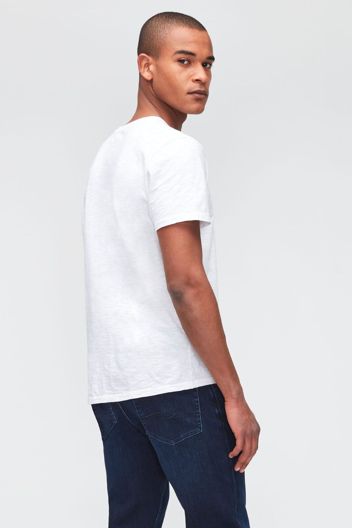 7 For All Mankind Yuvarlak Yaka Organik Pamuklu T-shirt-Libas Trendy Fashion Store