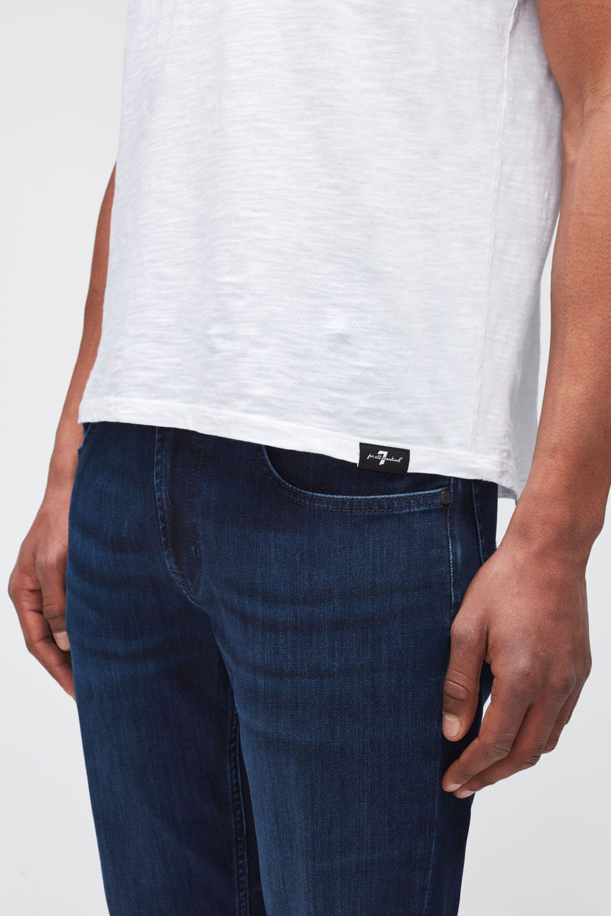 7 For All Mankind Yuvarlak Yaka Organik Pamuklu T-shirt-Libas Trendy Fashion Store