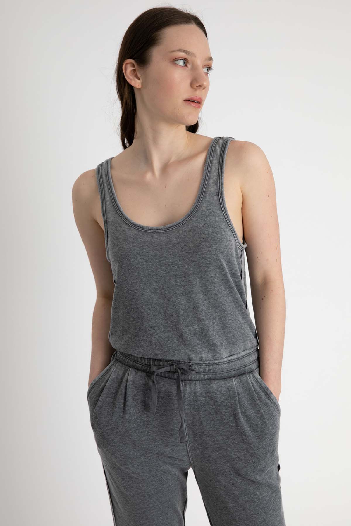 7 For All Mankind Beli Lastikli Askılı Tulum-Libas Trendy Fashion Store