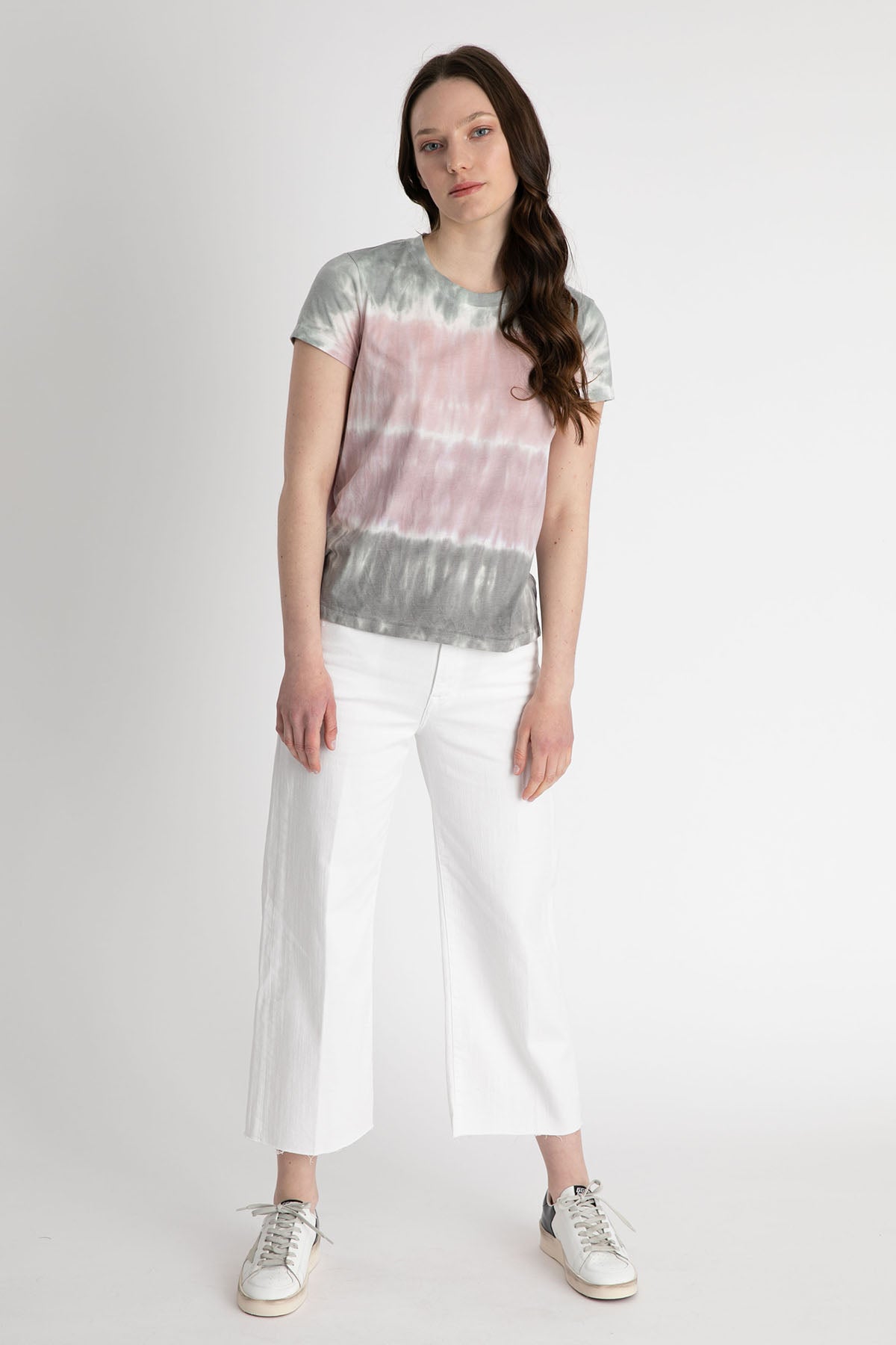 7 For All Mankind Yuvarlak Yaka Batik T-shirt-Libas Trendy Fashion Store