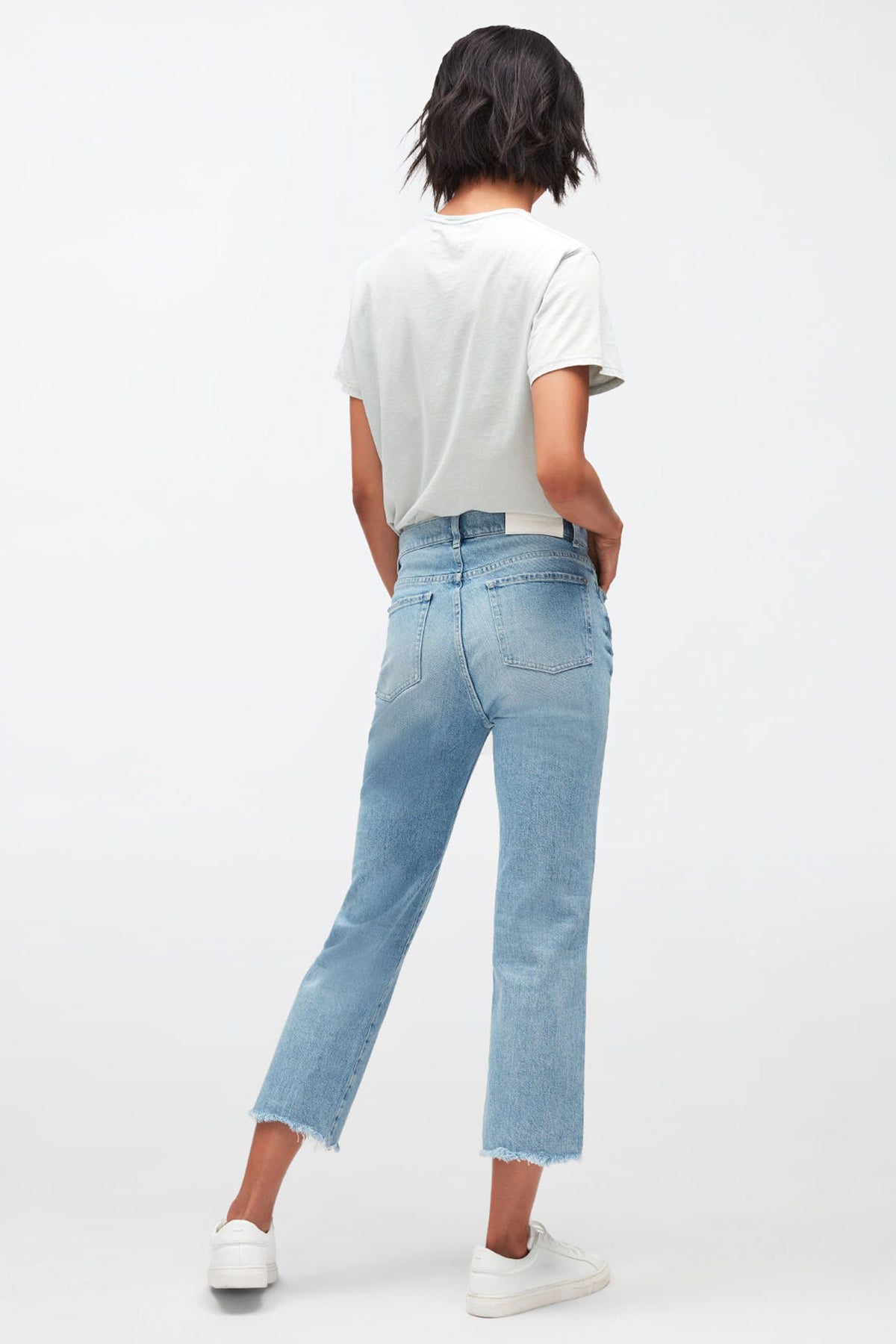 7 For All Mankind Logan Stovepipe Yüksek Bel Straight Fit Jeans-Libas Trendy Fashion Store