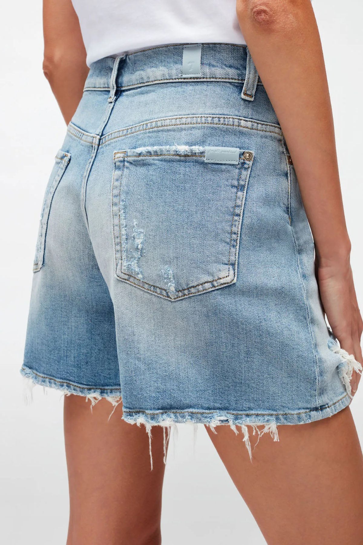 7 For All Mankind Billie Yüksek Bel Jean Streç Şort-Libas Trendy Fashion Store