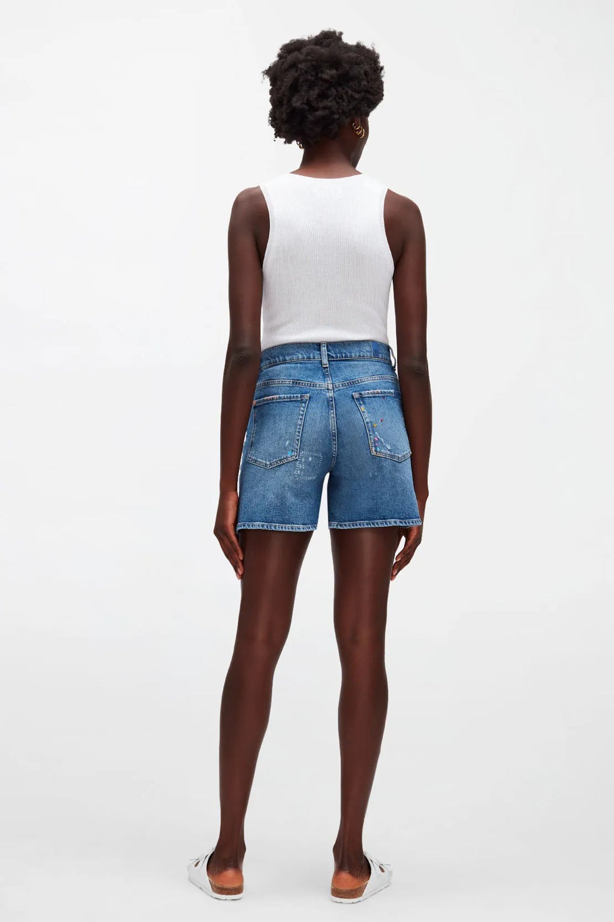 7 For All Mankind Billie Yüksek Bel Jean Streç Şort-Libas Trendy Fashion Store