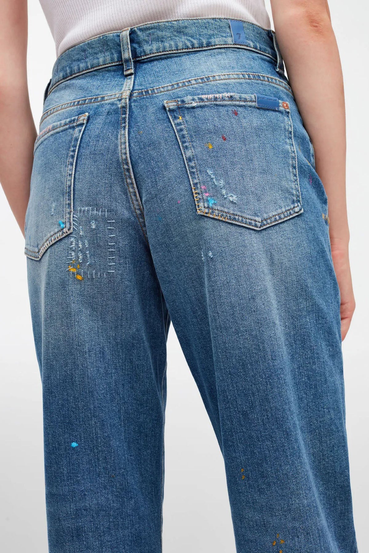 7 For All Mankind Modern Straight Fit Streç Jeans-Libas Trendy Fashion Store