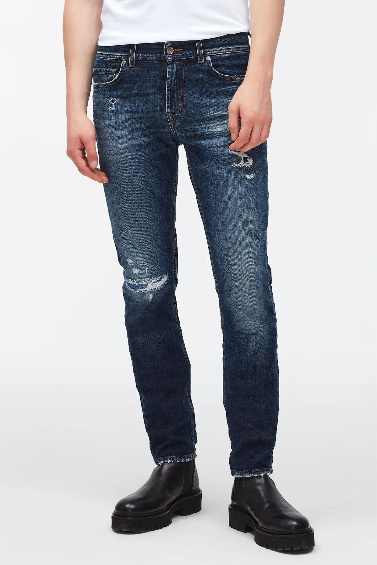 7 For All Mankind Ronnie Skinny Fit Streç Jeans-Libas Trendy Fashion Store