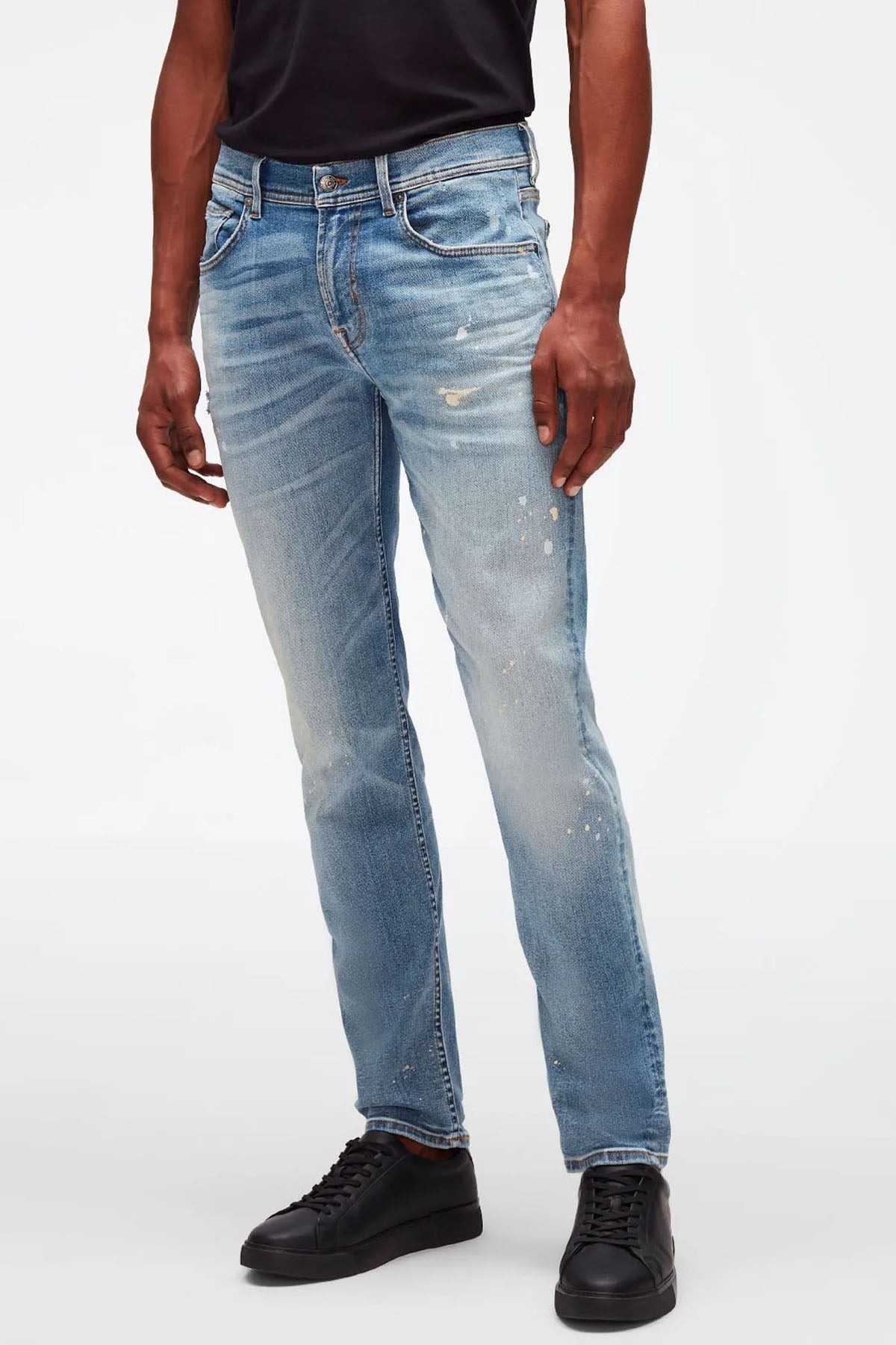 7 For All Mankind Slimmy Tapered Slim Fit Streç Jeans-Libas Trendy Fashion Store