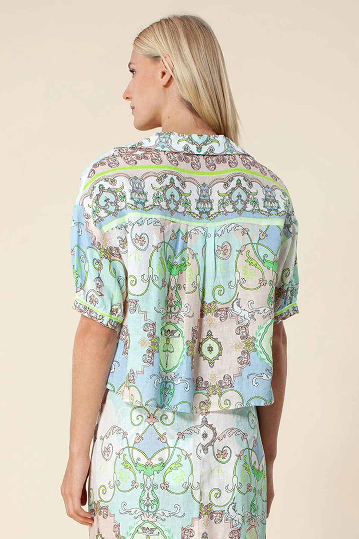 Hale Bob Keten Gömlek Etek Set-Libas Trendy Fashion Store