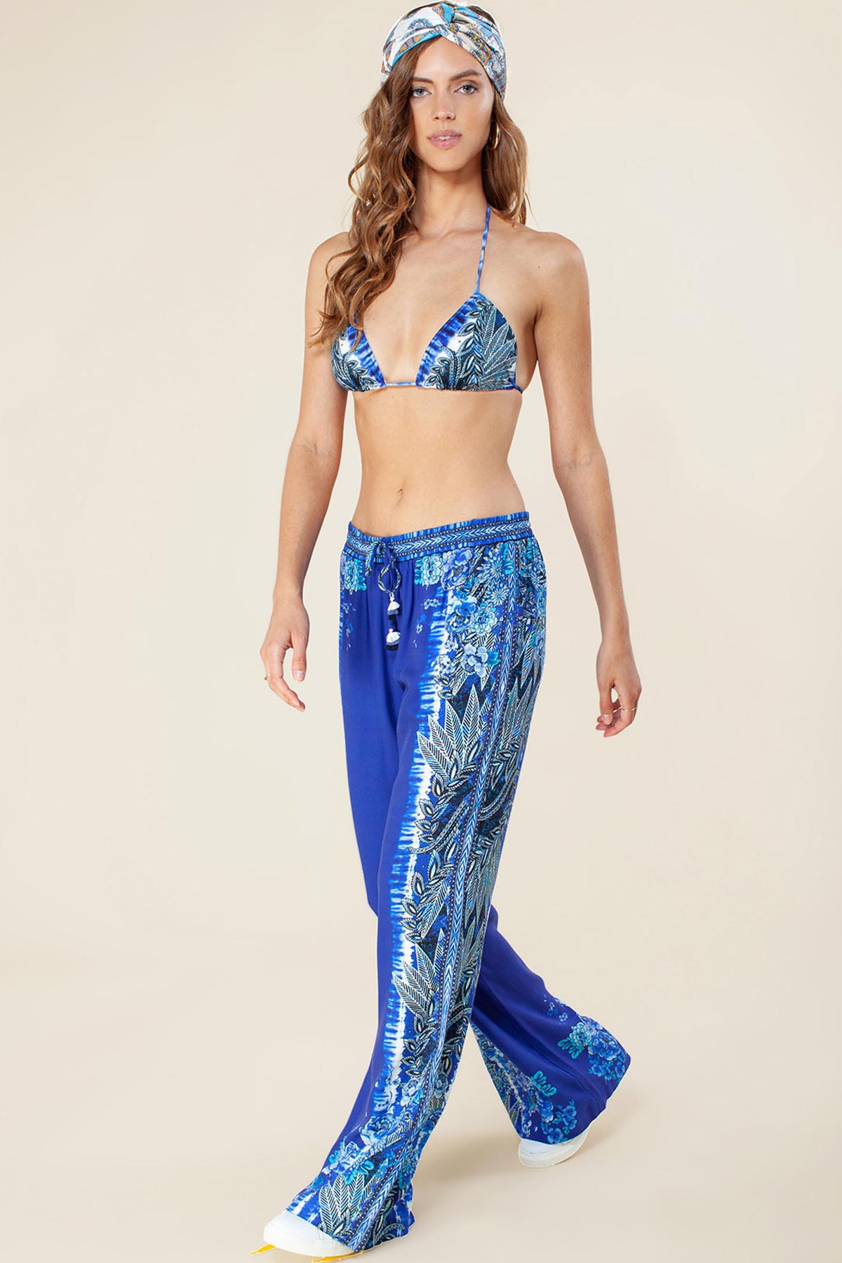 Hale Bob Beli Lastikli Geniş Kesim Pantolon-Libas Trendy Fashion Store