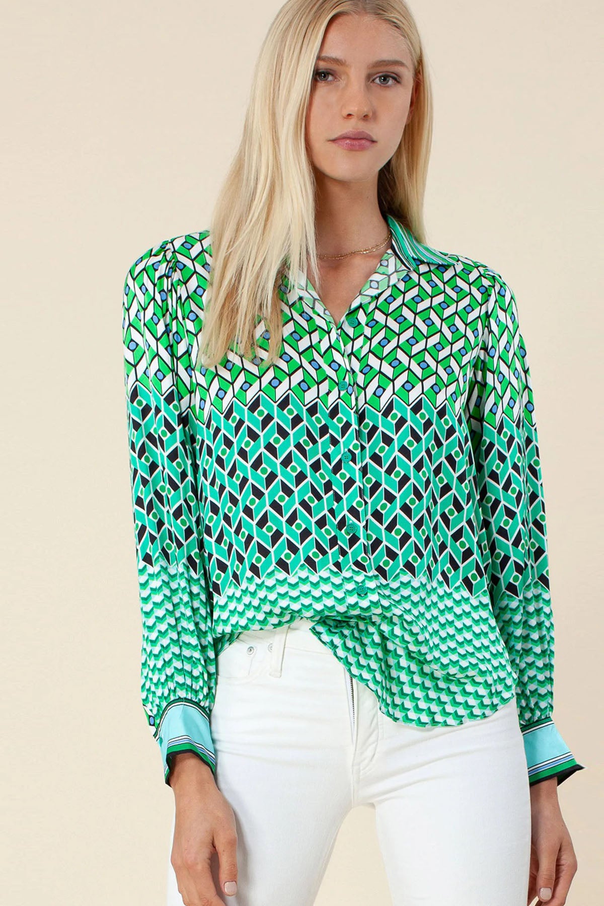 Hale Bob İpekli Bağlamalı Gömlek-Libas Trendy Fashion Store