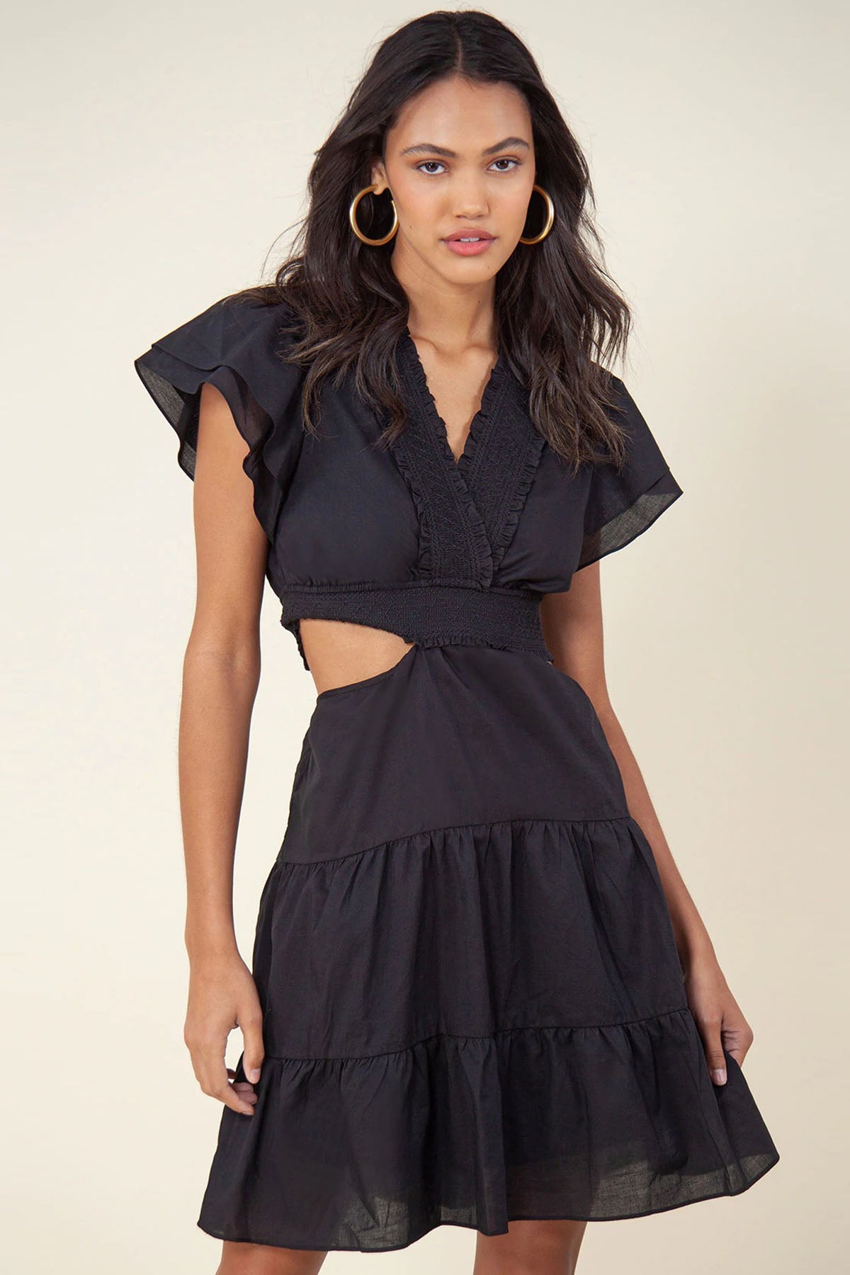 Hale Bob V Yaka Dizüstü Elbise-Libas Trendy Fashion Store