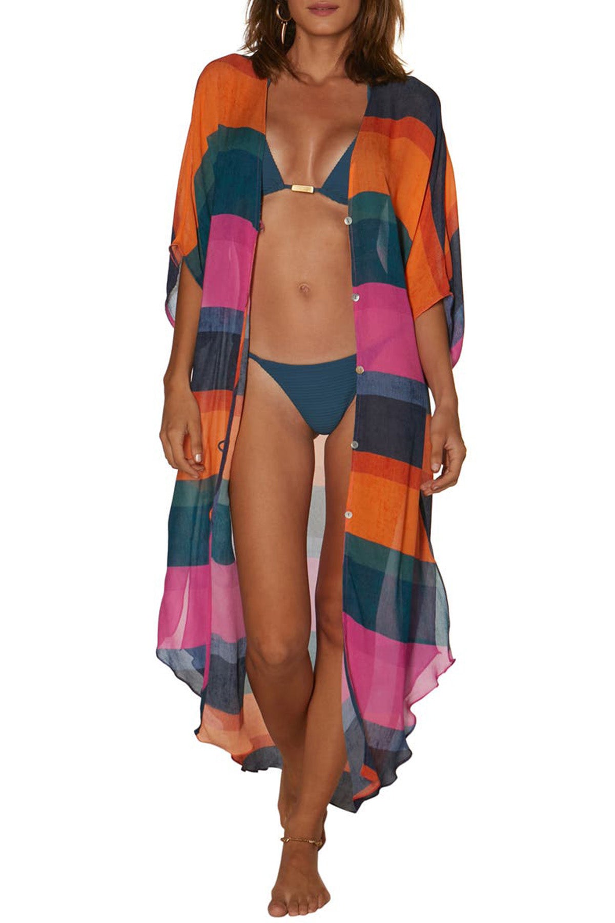 Vix Goa Braid Düğmeli Kimono-Libas Trendy Fashion Store