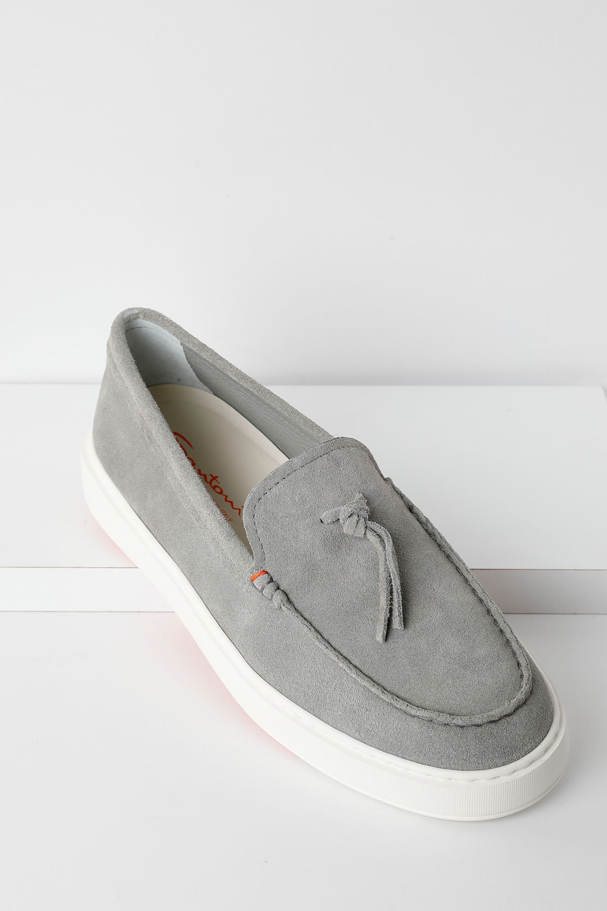 Santoni Süet Loafer Ayakkabı