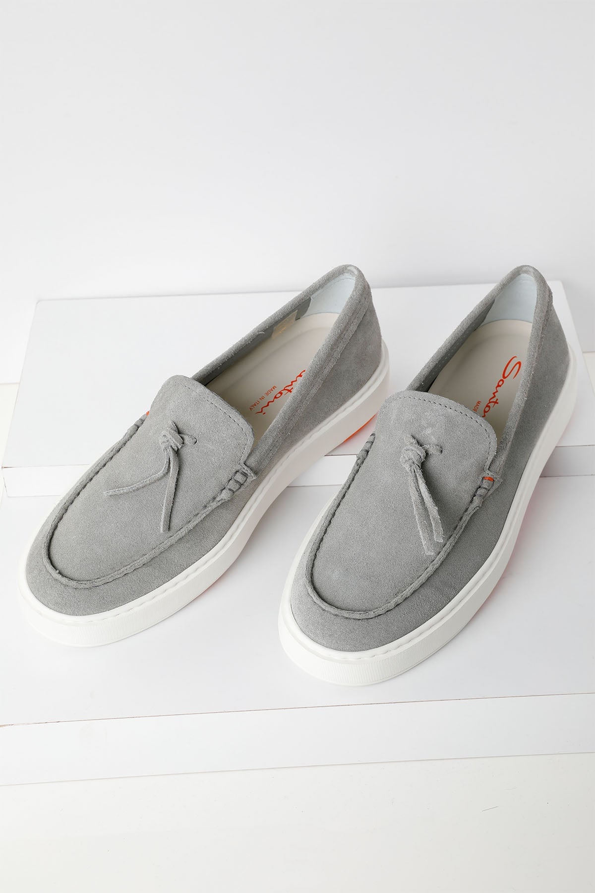 Santoni Süet Loafer Ayakkabı