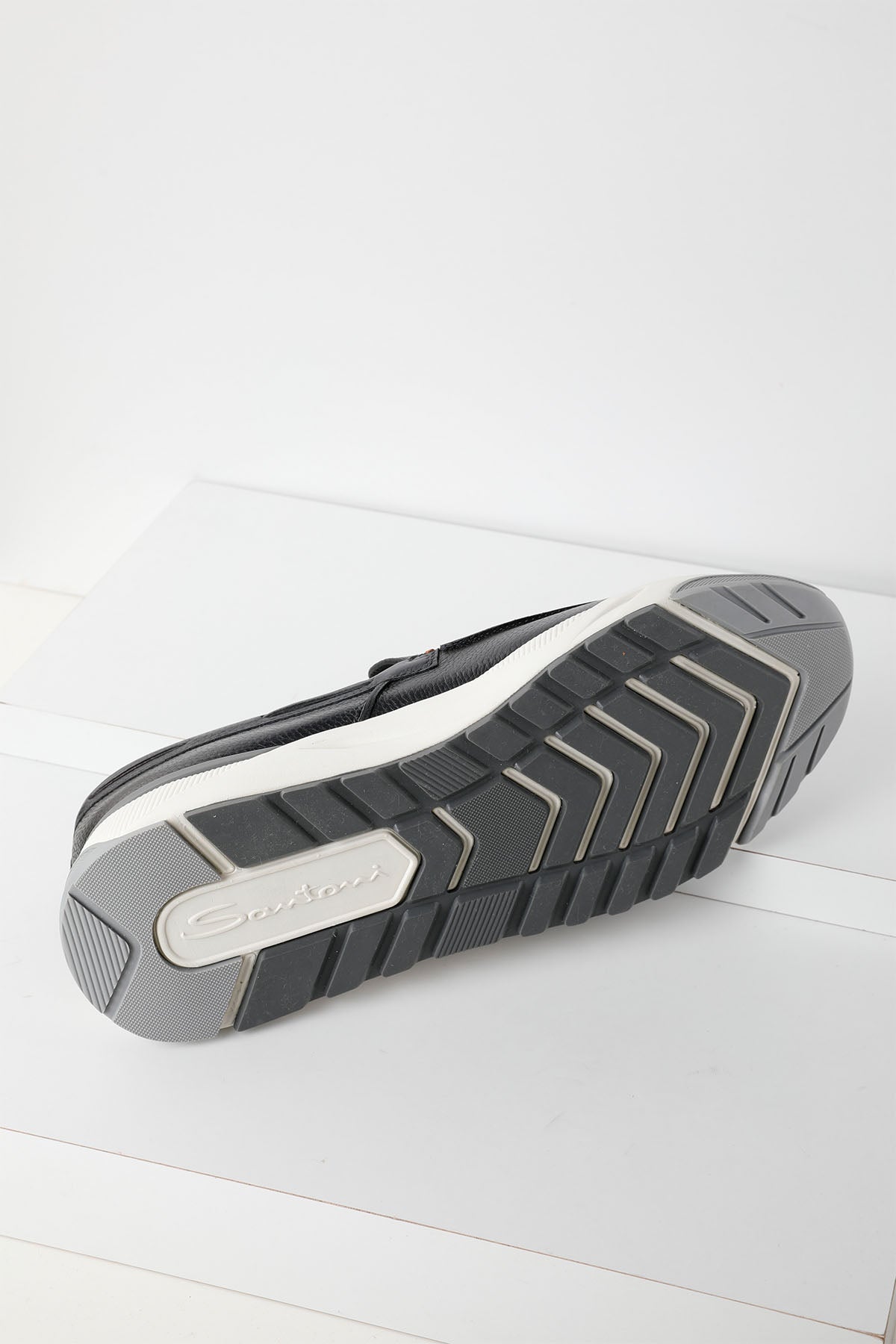 Santoni Spor Tabanlı Deri Loafer Ayakkabı