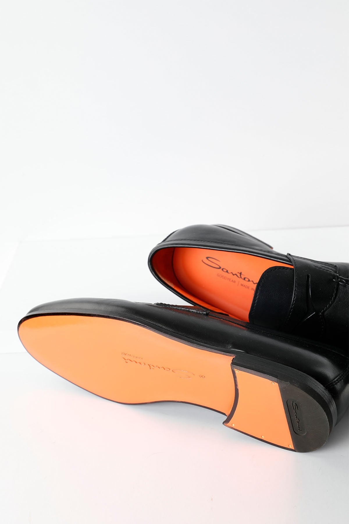 Santoni Goodyear Taban Deri Loafer Ayakkabı