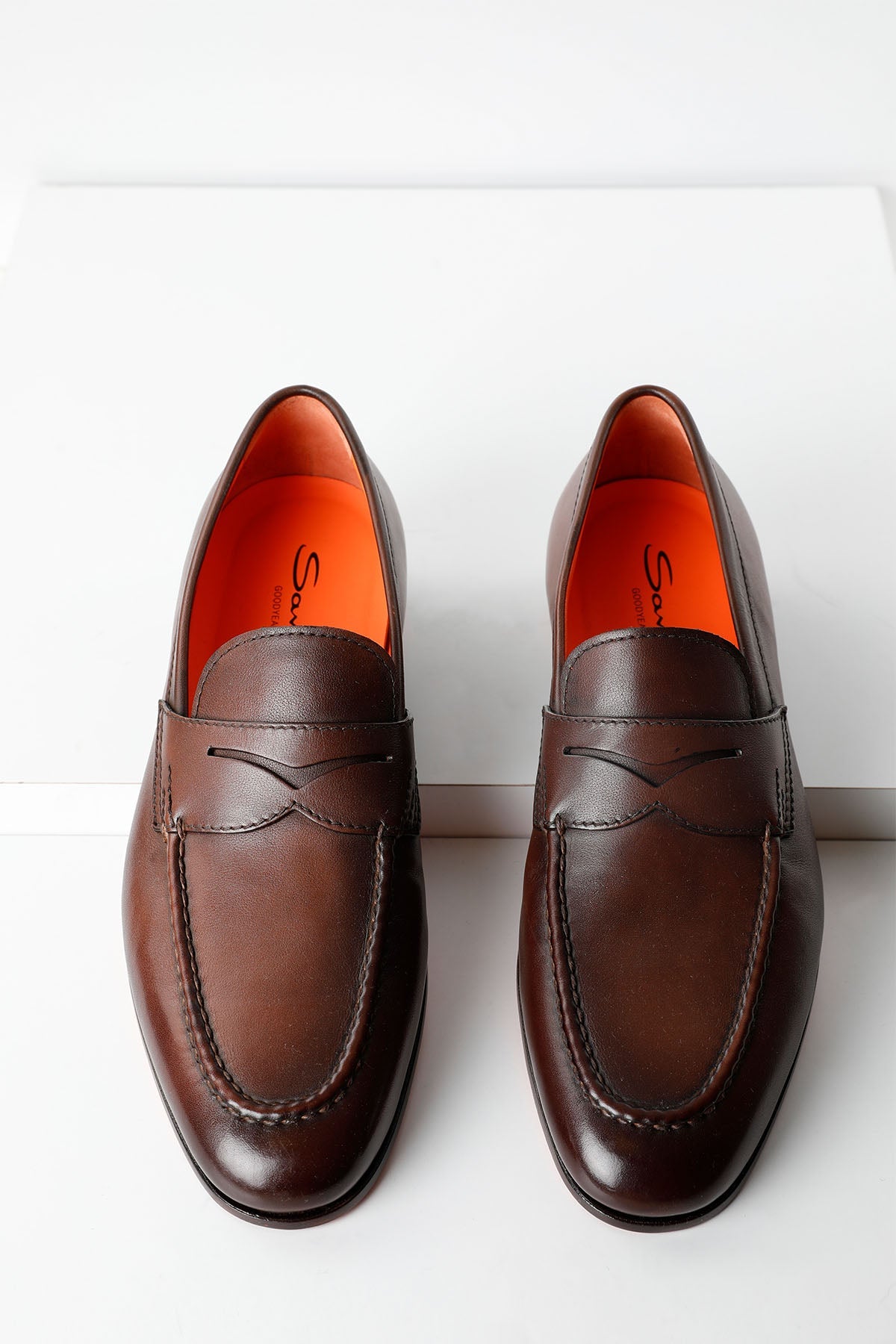 Santoni Goodyear Taban Deri Loafer Ayakkabı